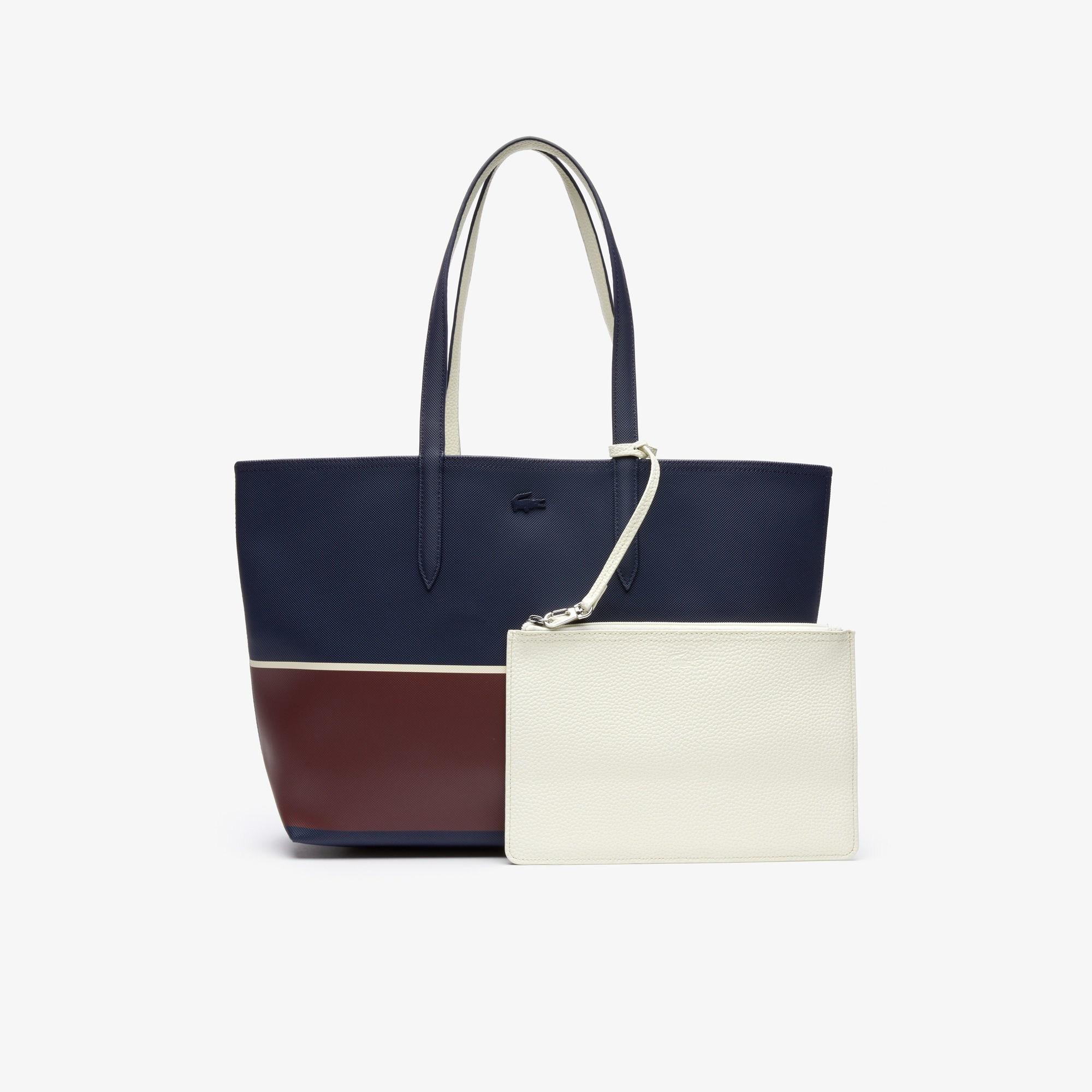 Lyst Lacoste Anna Reversible Tote Bag in Blue