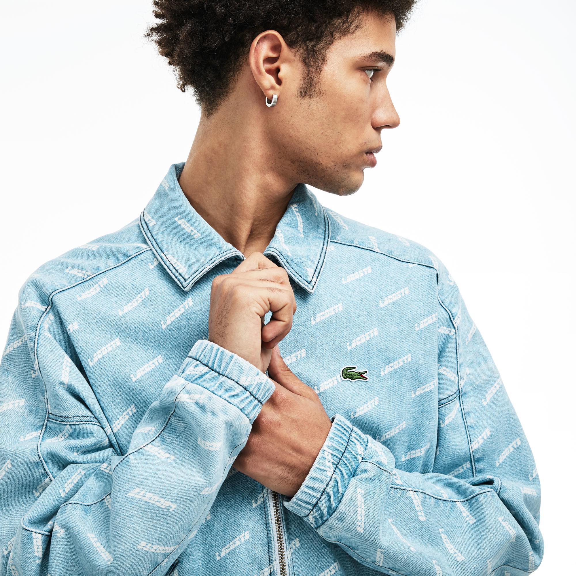 lacoste all over print jeans