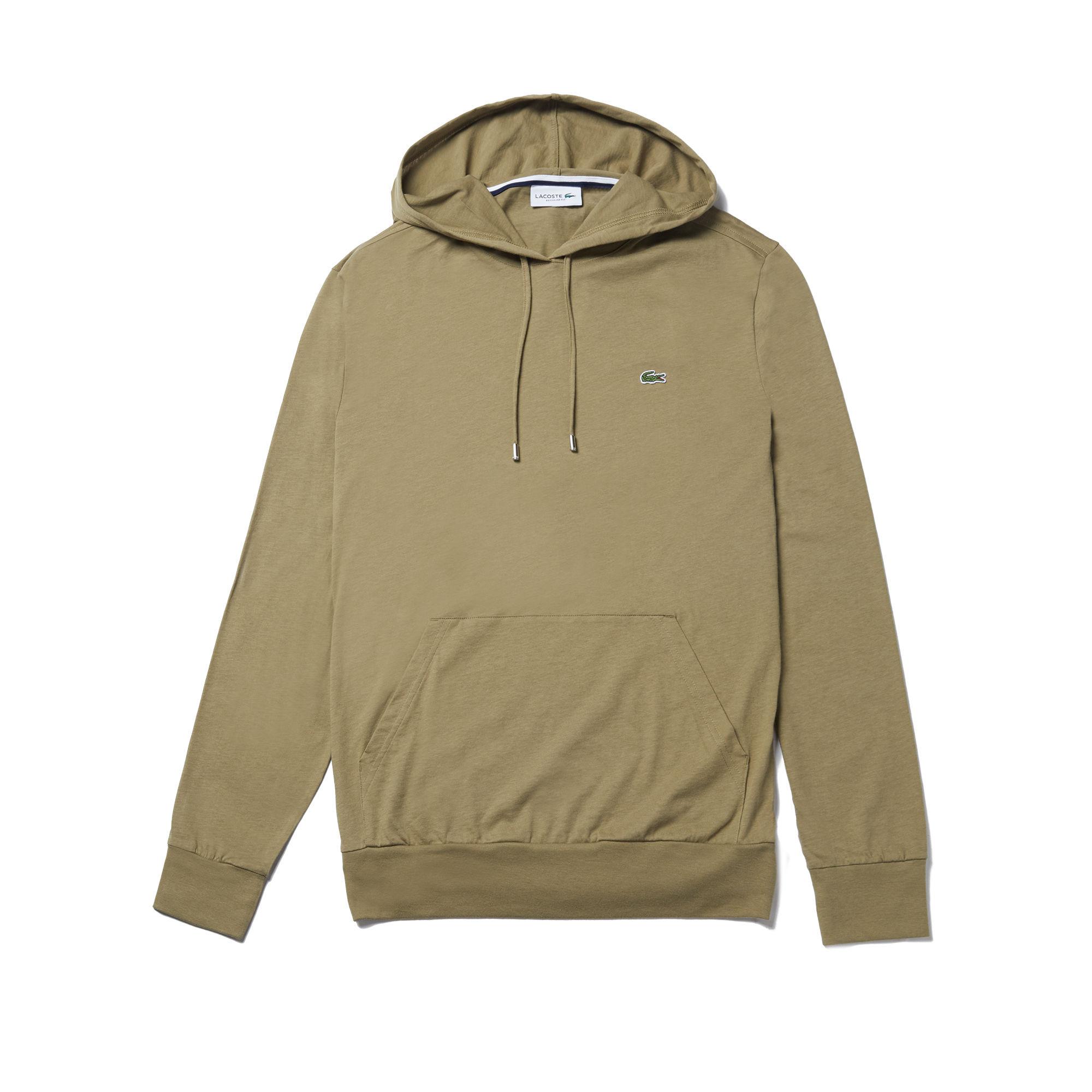 lacoste khaki hoodie