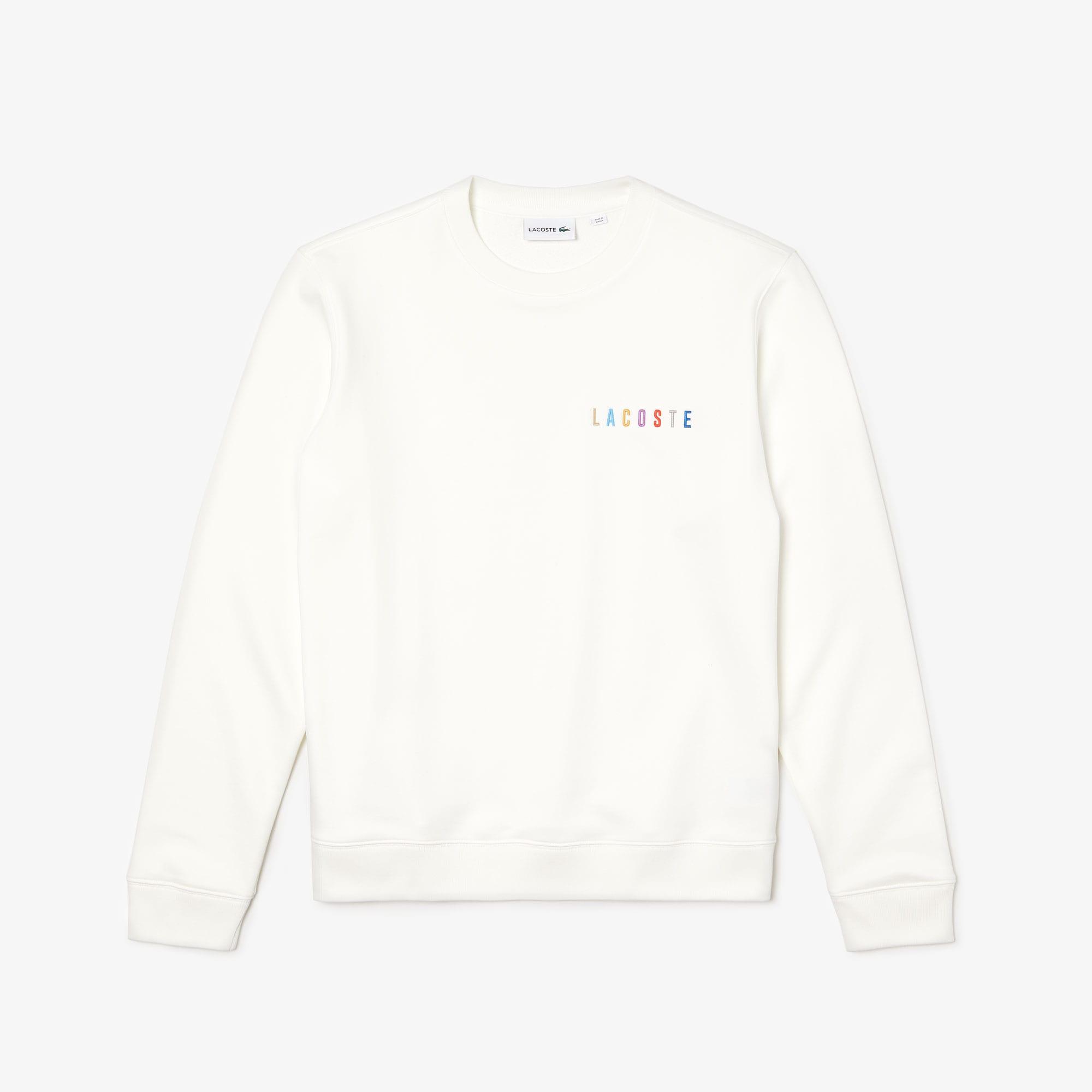 lacoste logo crew sweatshirt