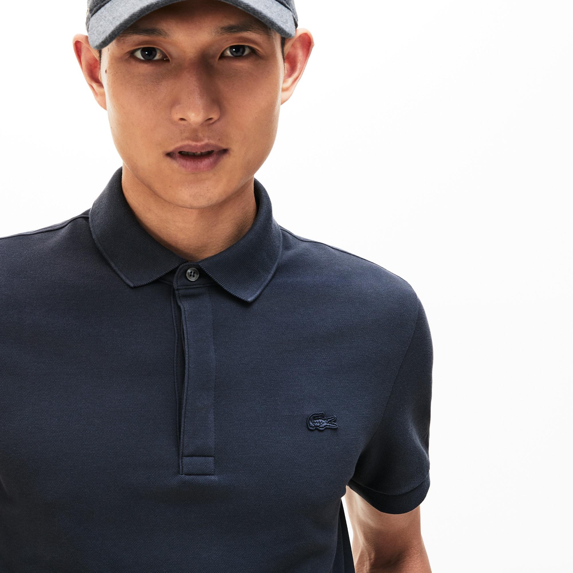 Lacoste Regular Fit Stretch Cotton Paris Polo in Dark Grey (Gray) for ...