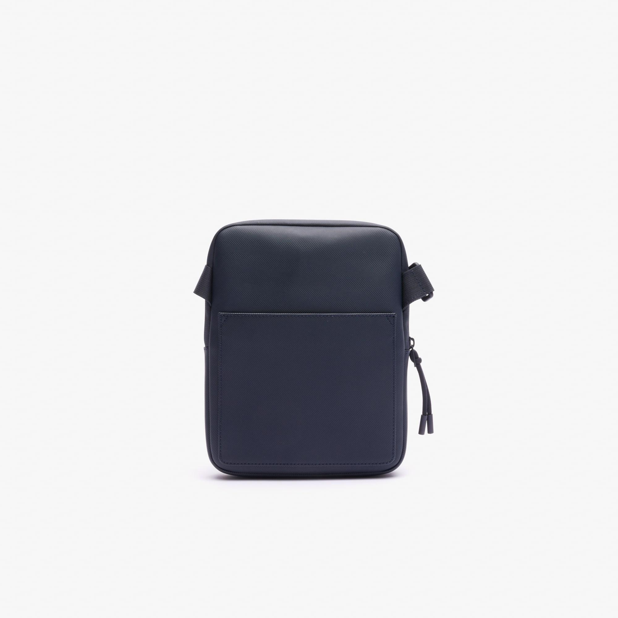 Lacoste S Medium Lcst Zippered Petit Piqué Crossover Bag in Blue