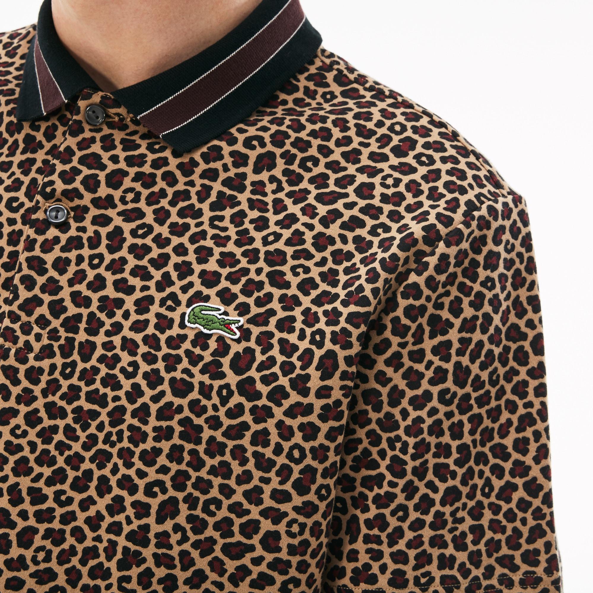 animal print polo