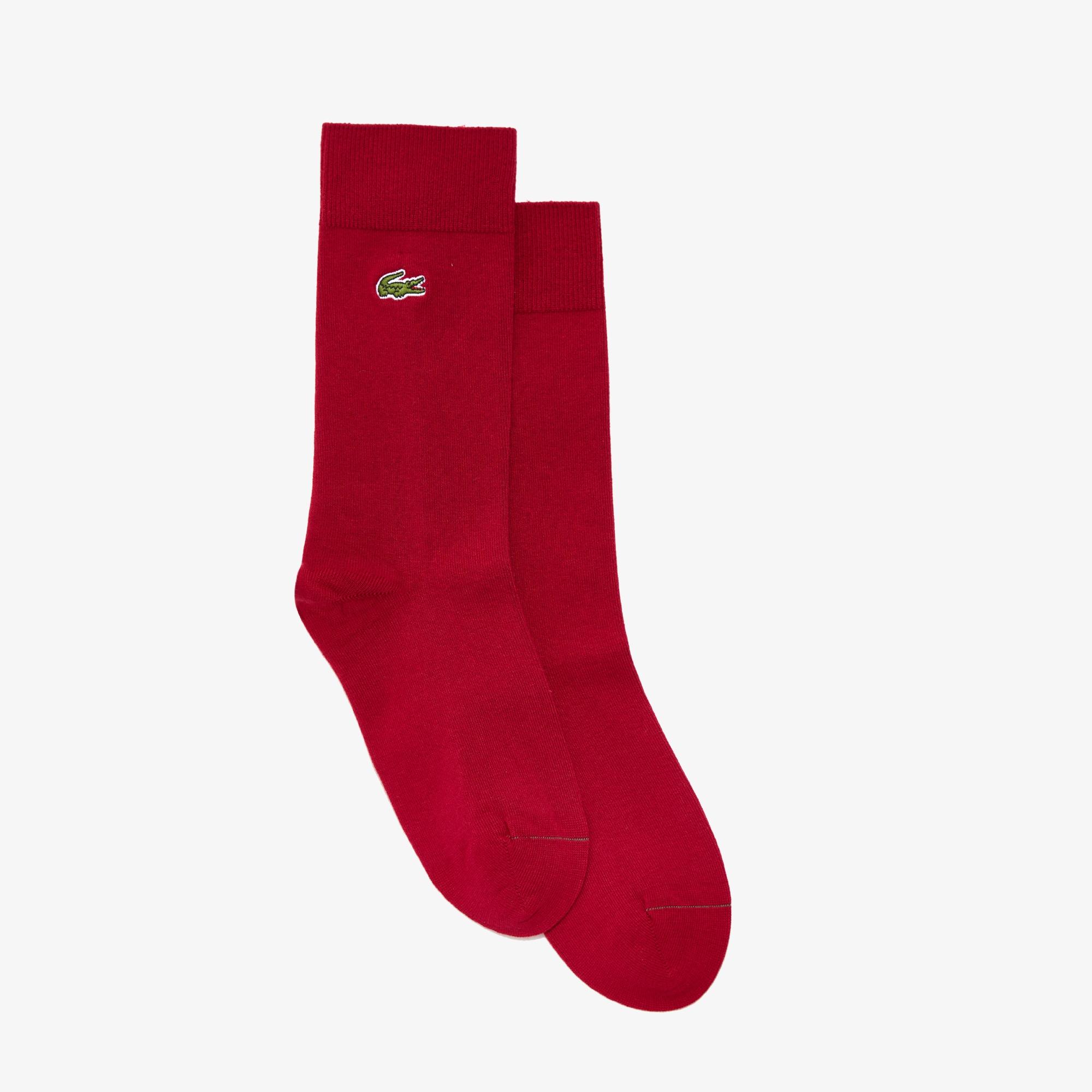 red lacoste socks