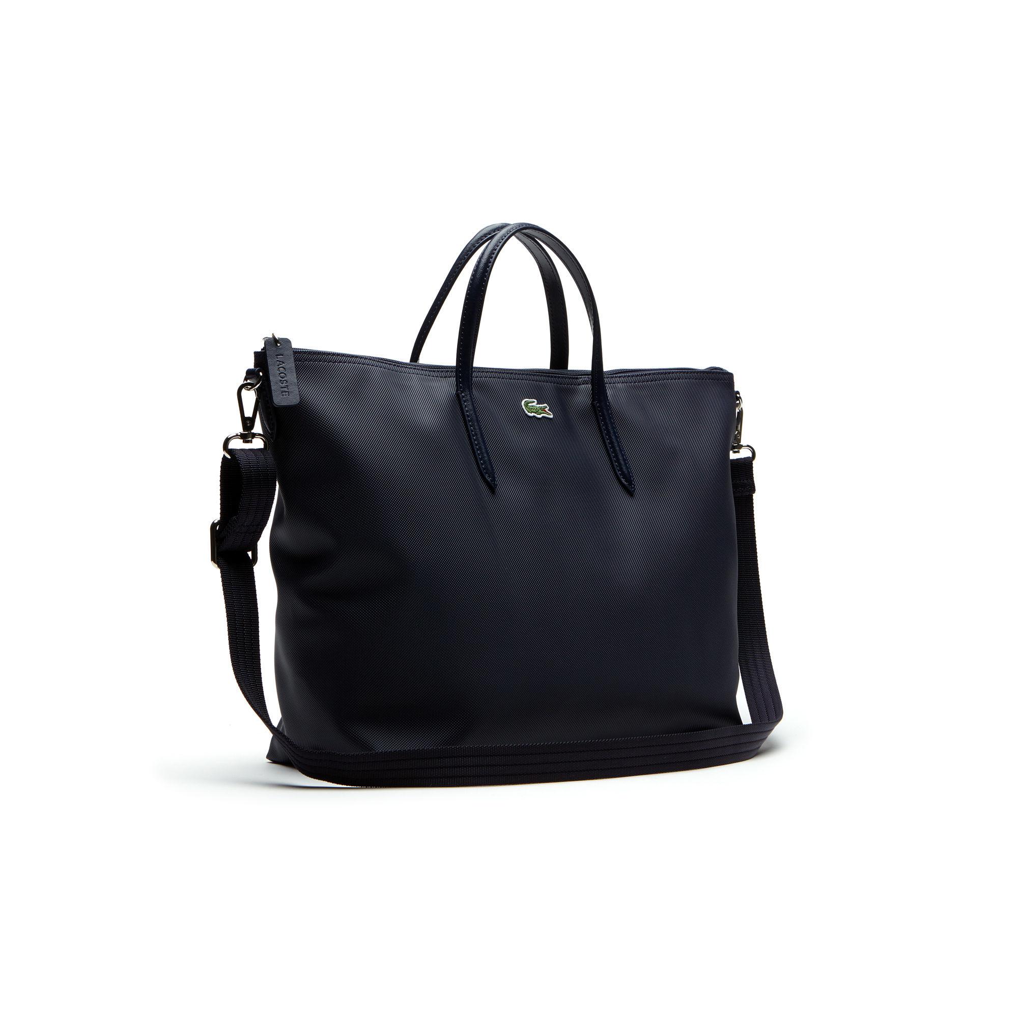 lacoste dual carry tote bag