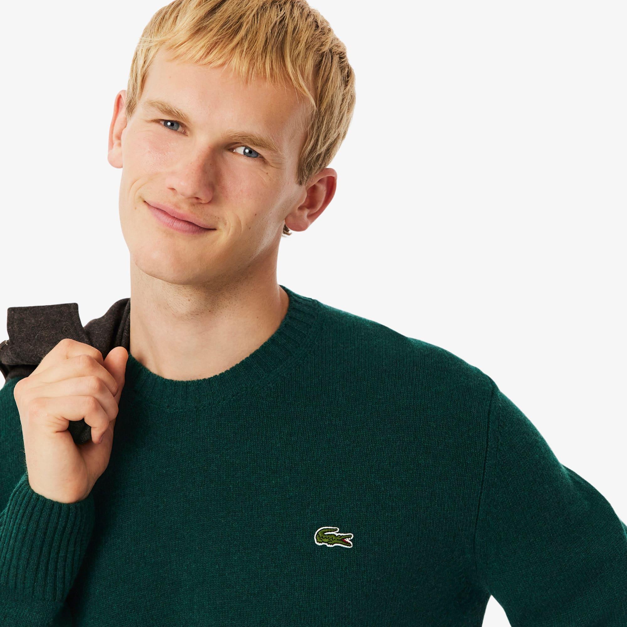 Crewneck Sweater Lacoste Sweater Green Buy Sweaters Lacoste In