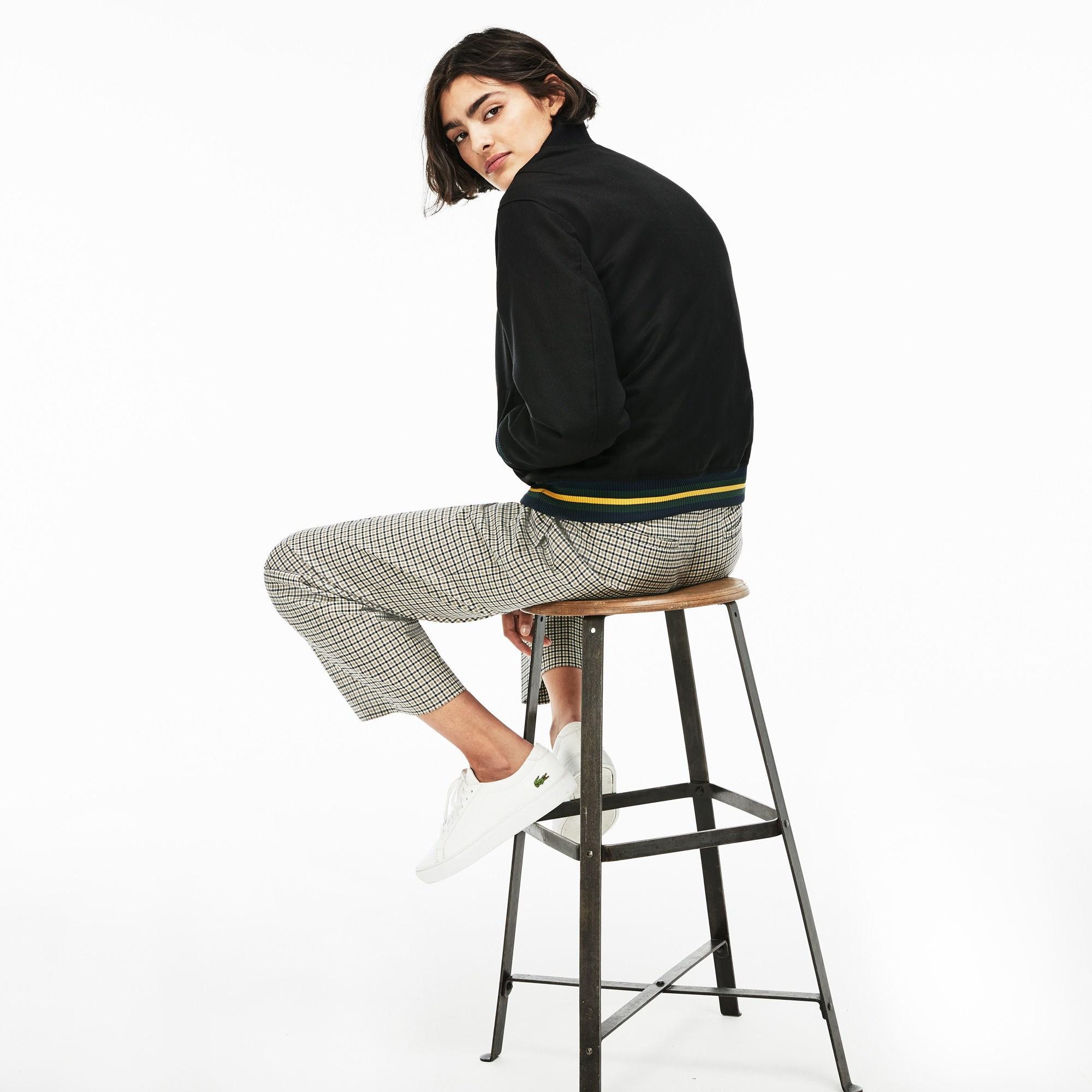 lacoste twill bomber jacket