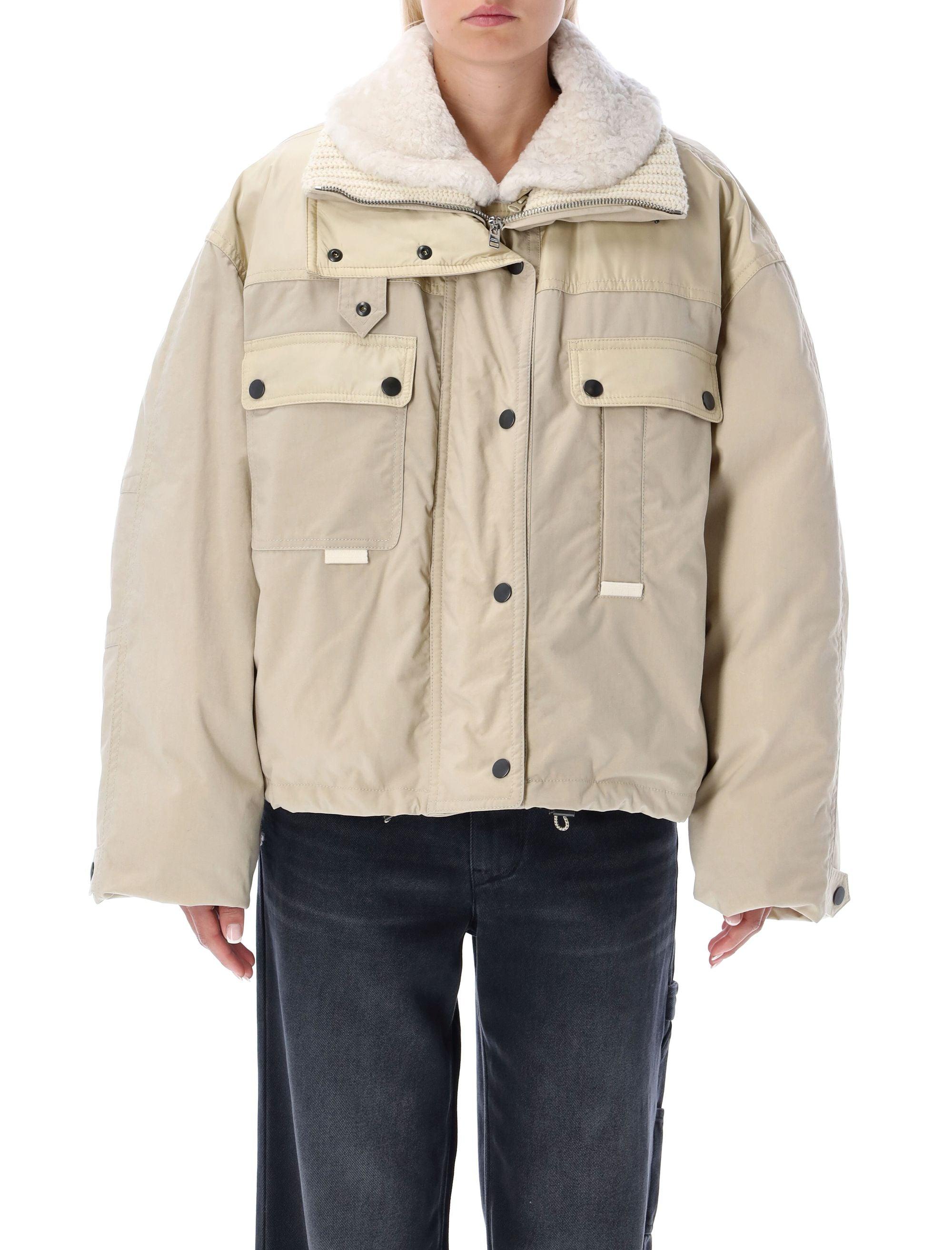 Isabel Marant Dellazia Puffer Jacket in Natural for Men | Lyst