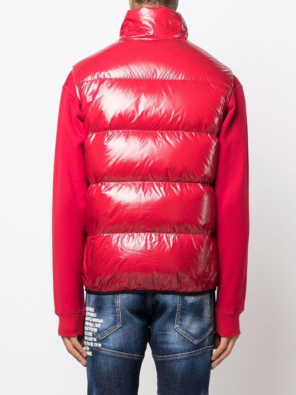 DSquared² High-shine Padded Gilet in Pink for Men | Lyst