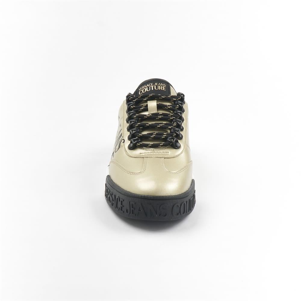Versace Gold-black Sneaker for Men | Lyst