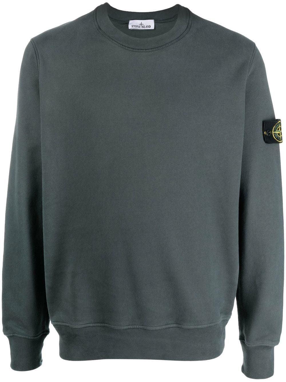 Stone Island Sweatshirt - Petrol in Gray for Men | Lyst