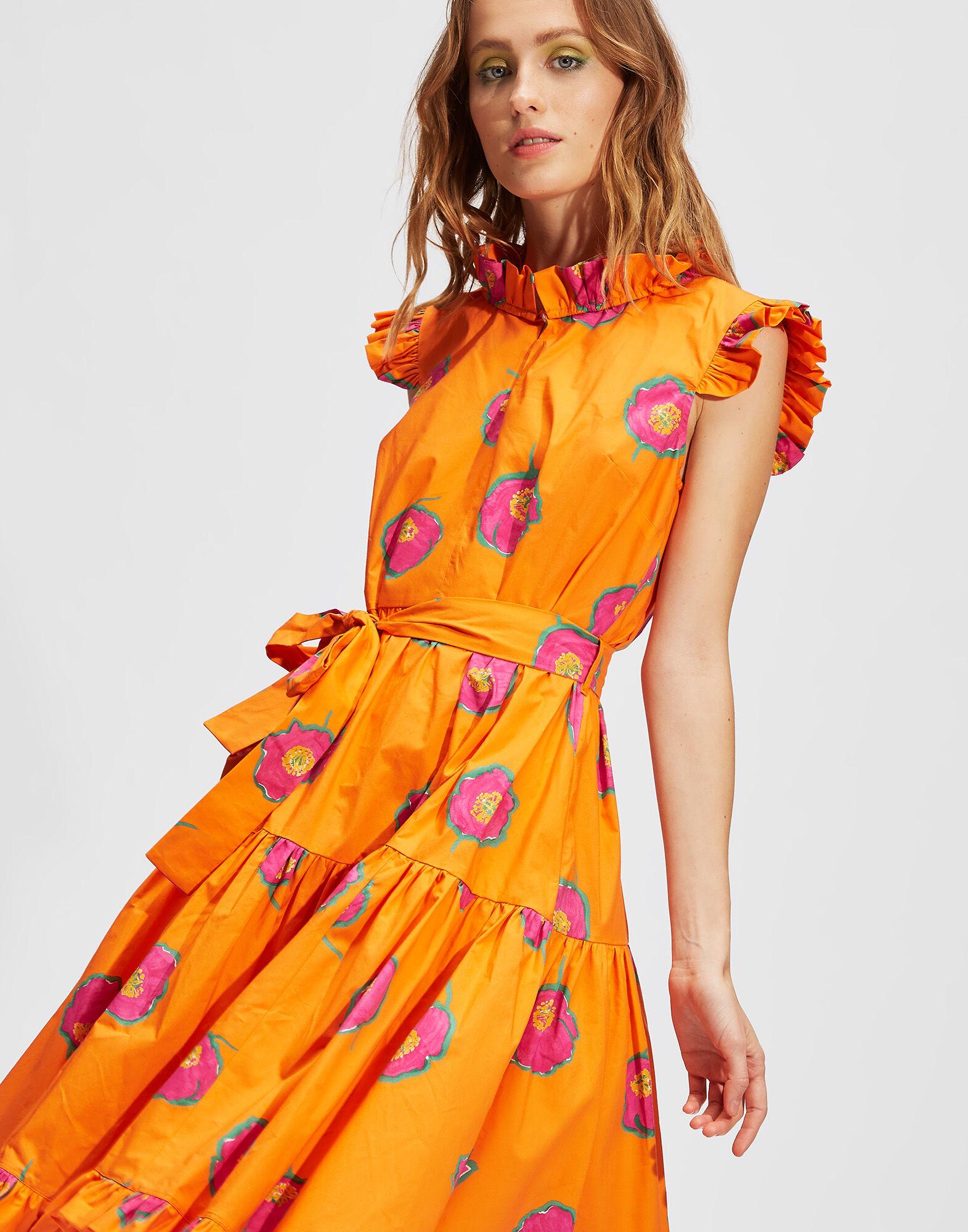 LaDoubleJ Cotton Short And Sassy Dress in Orange - Lyst
