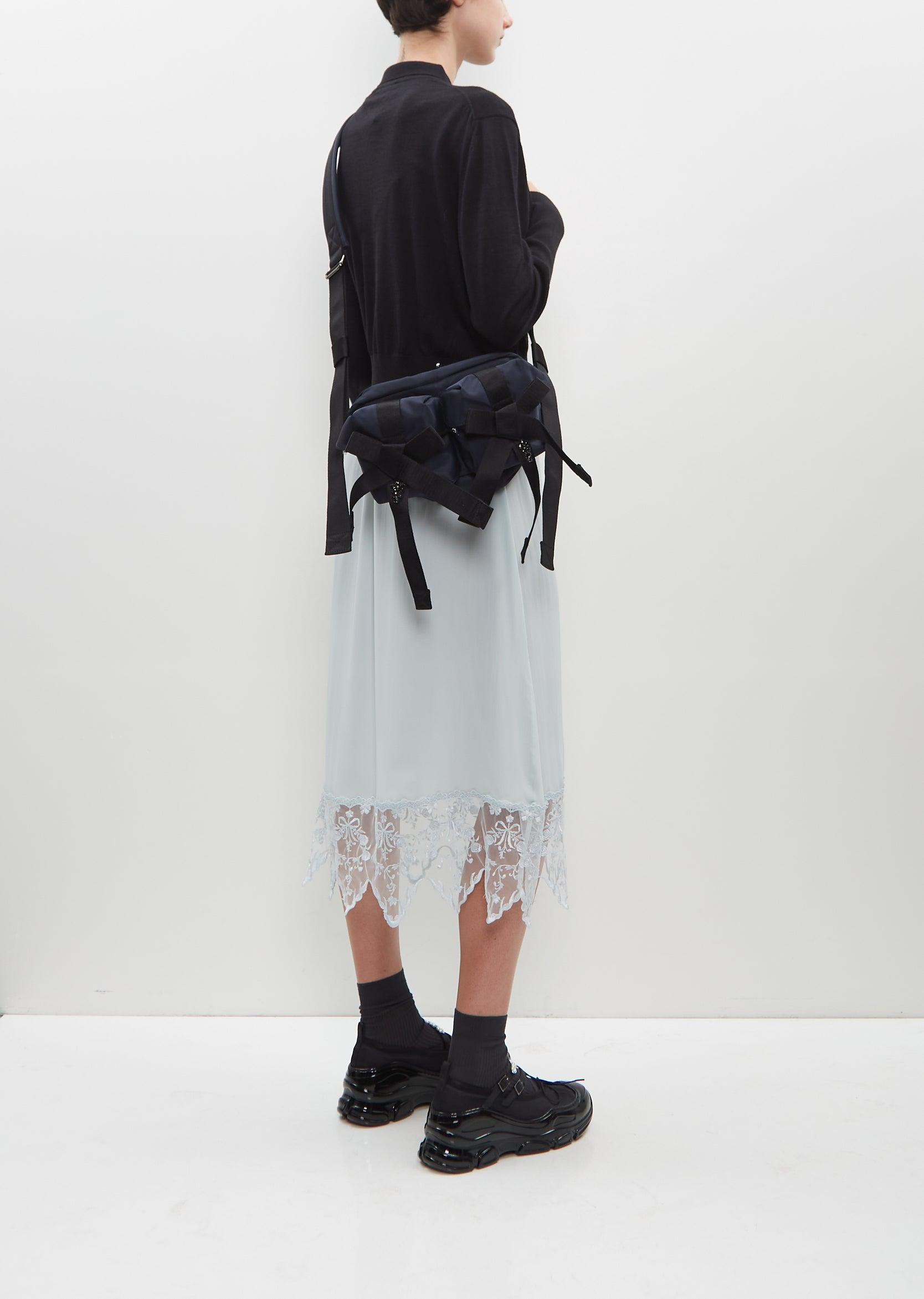 Simone Rocha Beaded Classic Bow Crossbody Bag — Navy in Blue | Lyst