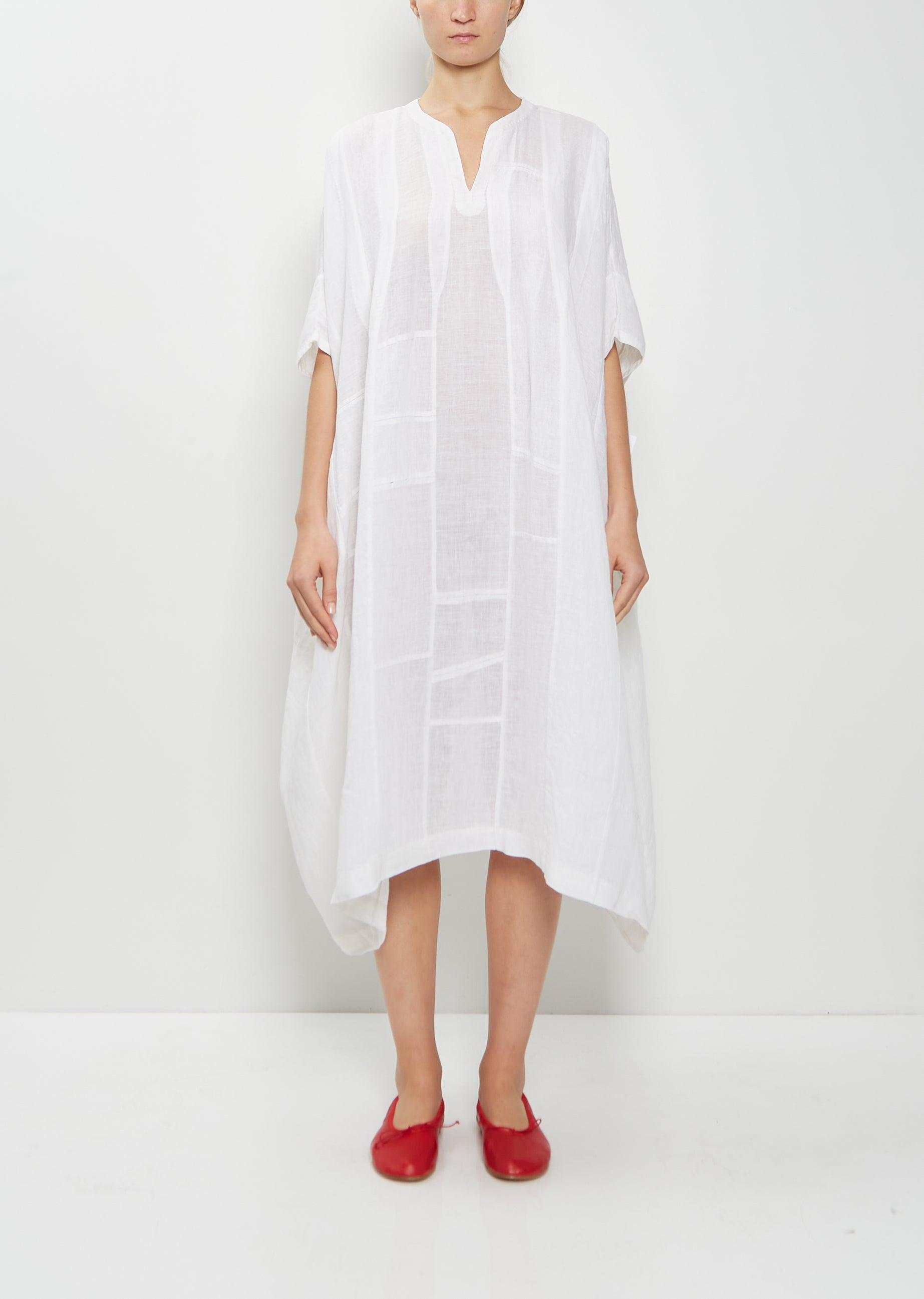 chinese dress ladies Linen Tunic Dress 120% LINO - Shop Online at BEIGE main image 0