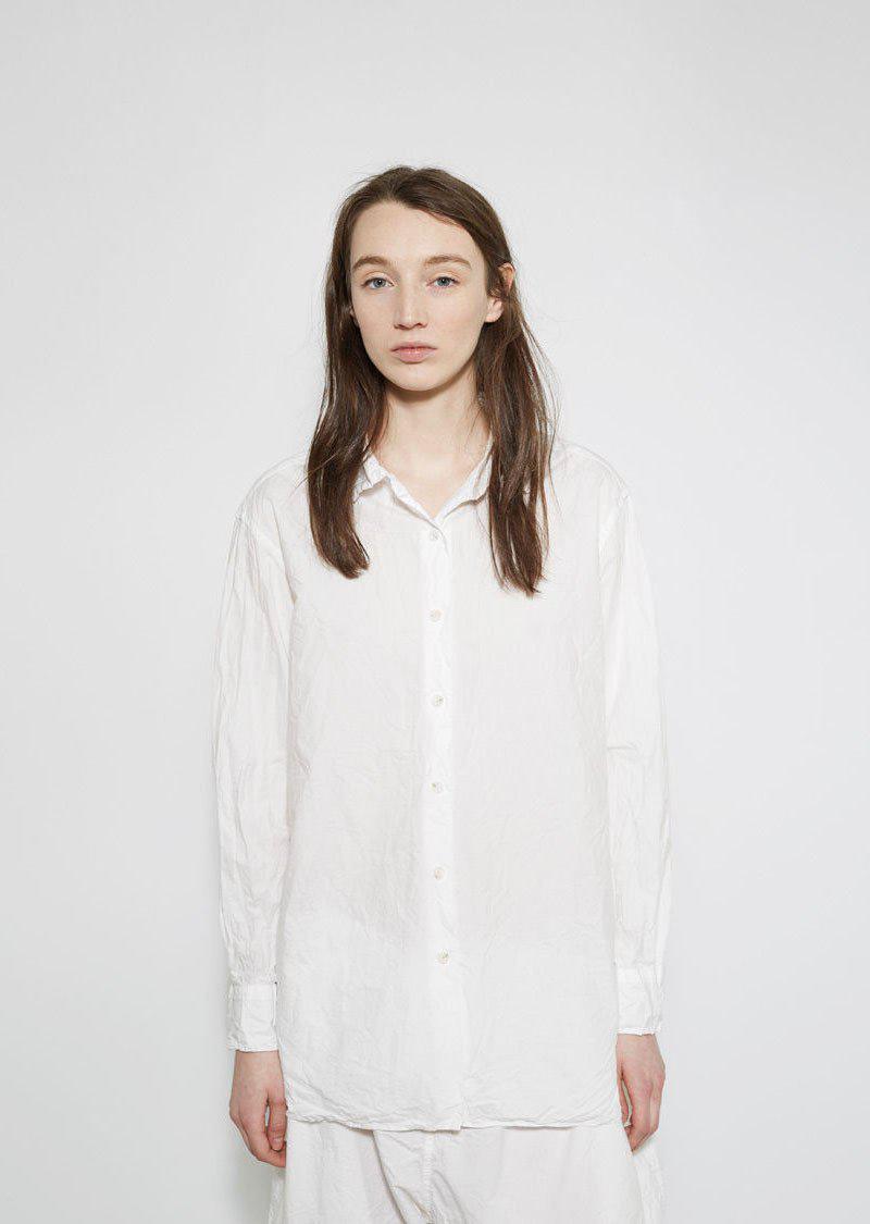 Casey Casey Paper Cotton Shirt in White | Lyst