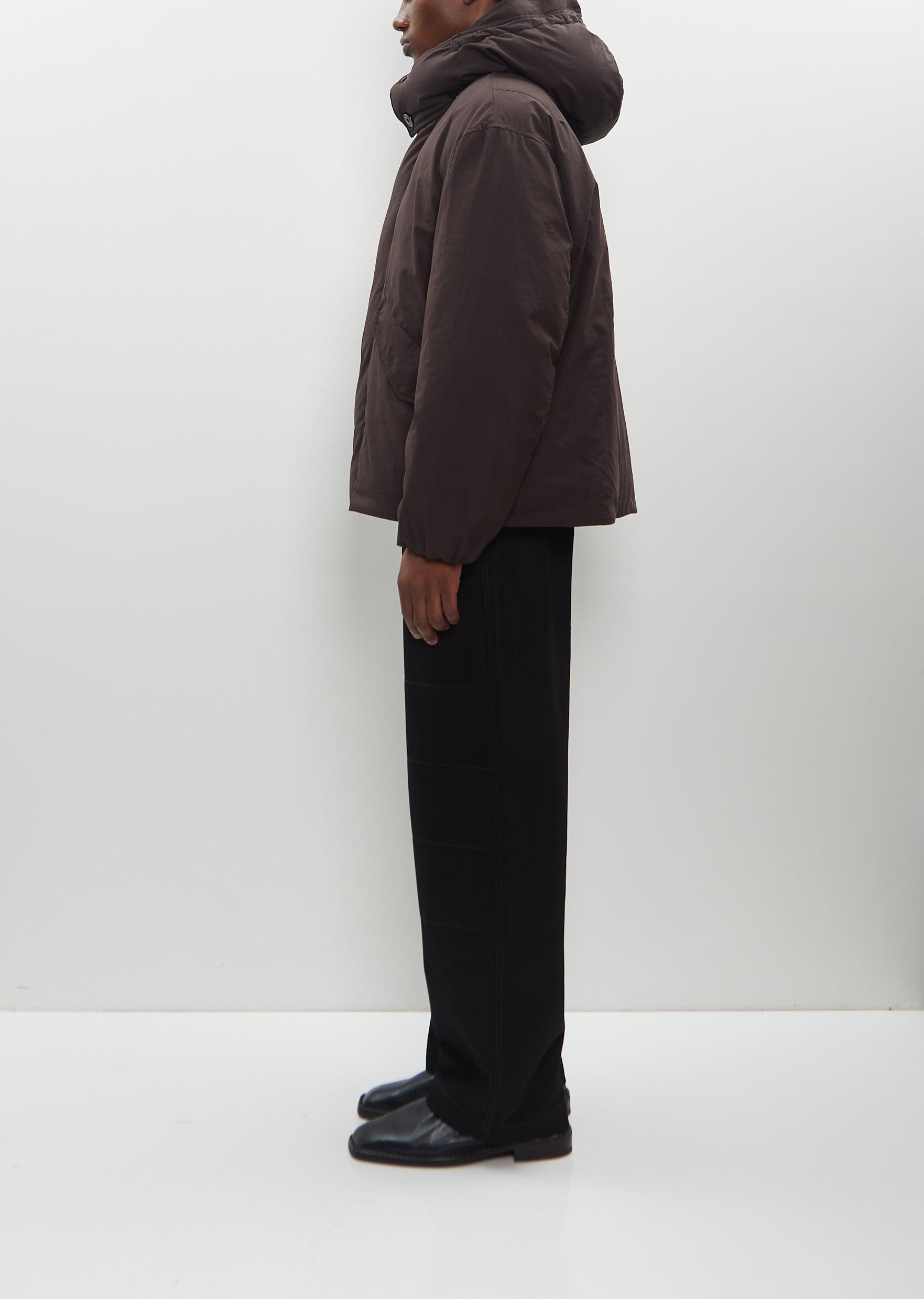 Lemaire Hooded Puffer Blouson in Black | Lyst