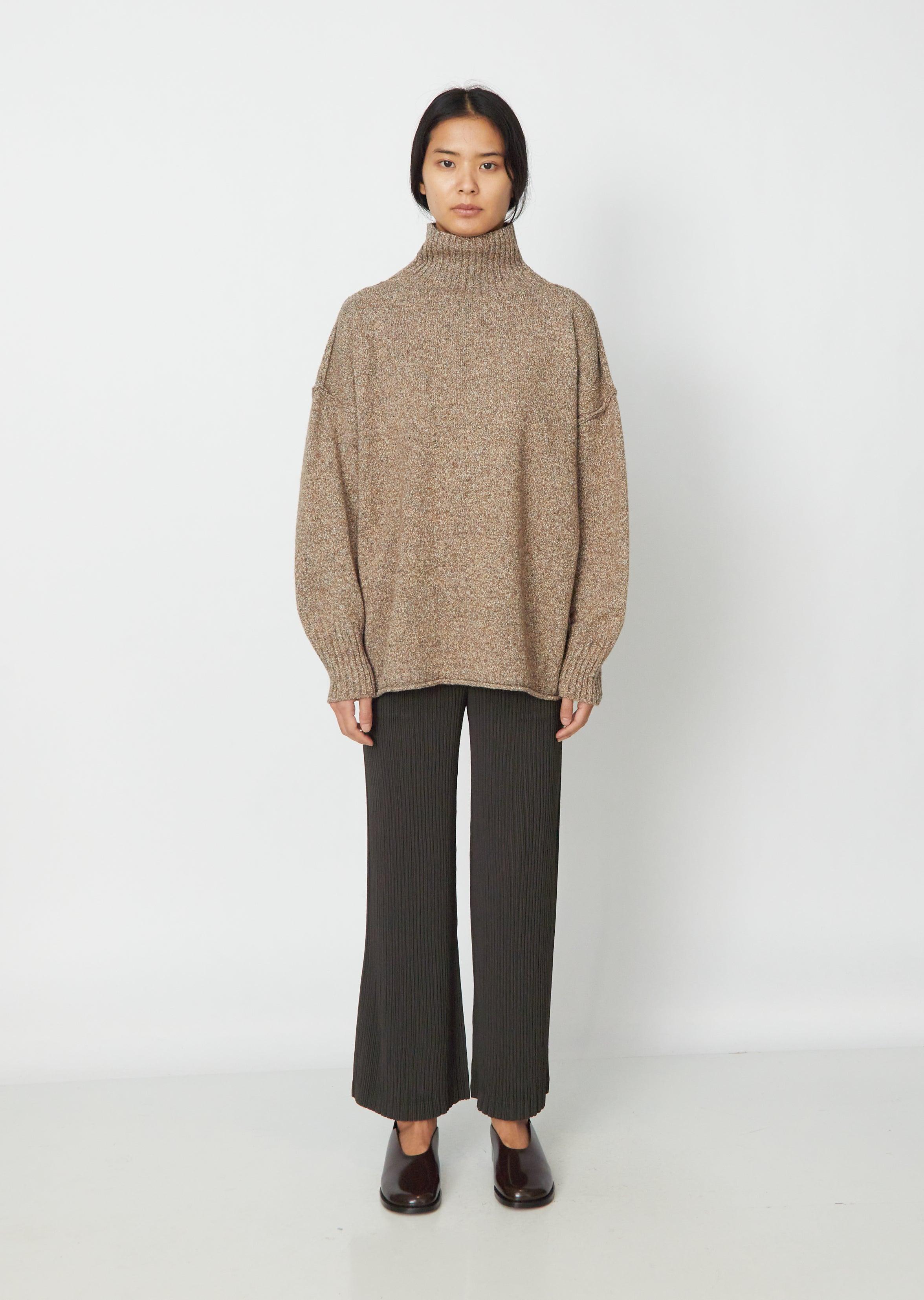 boat neck ribbed sweater