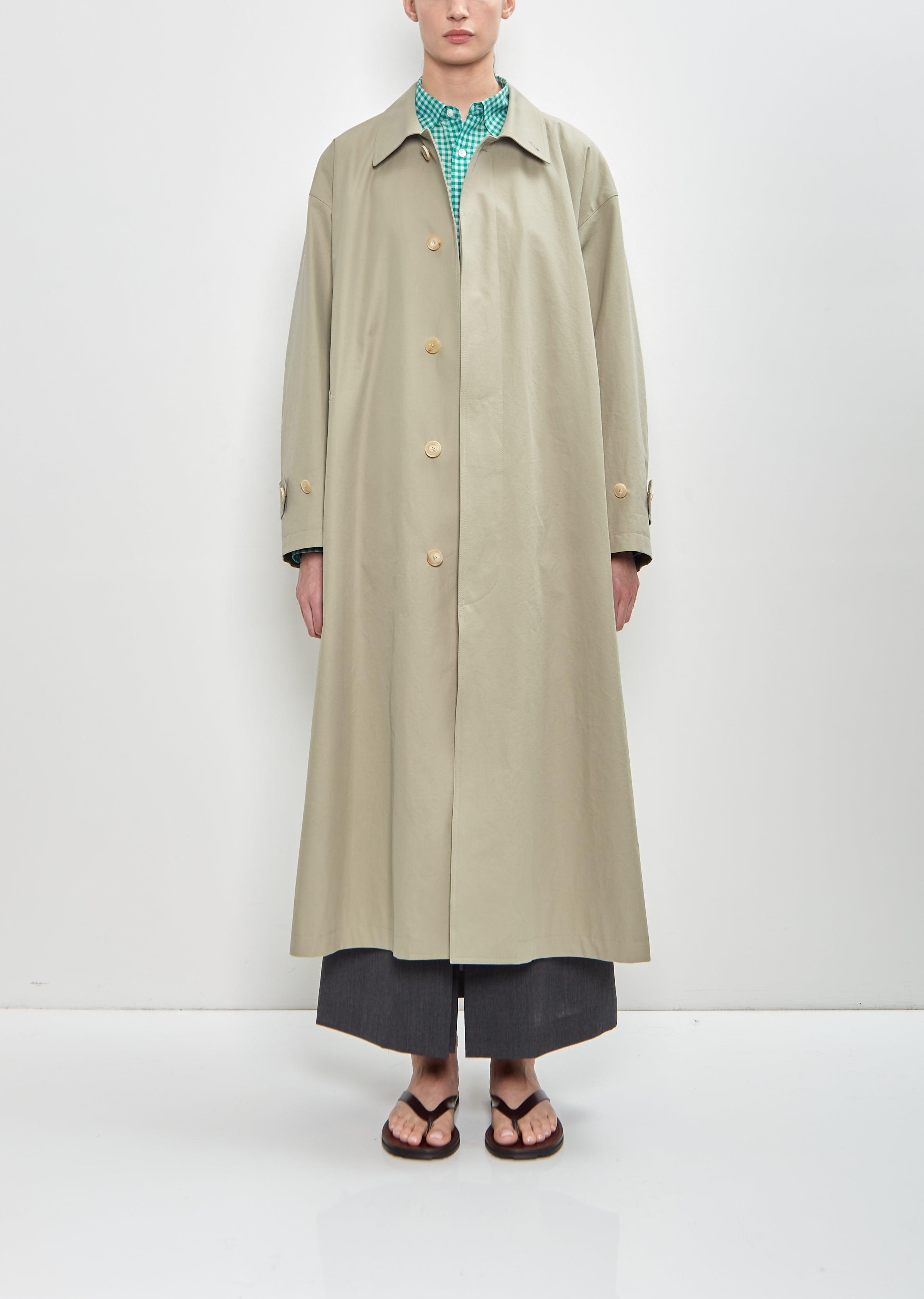ジャケット・アウター AURALEE WASHED FINX SOUTIEN COLLAR COAT 25ss】AURALEE WASHED FINX GABARDINE SOUTIEN COLLAR COAT – Chum!