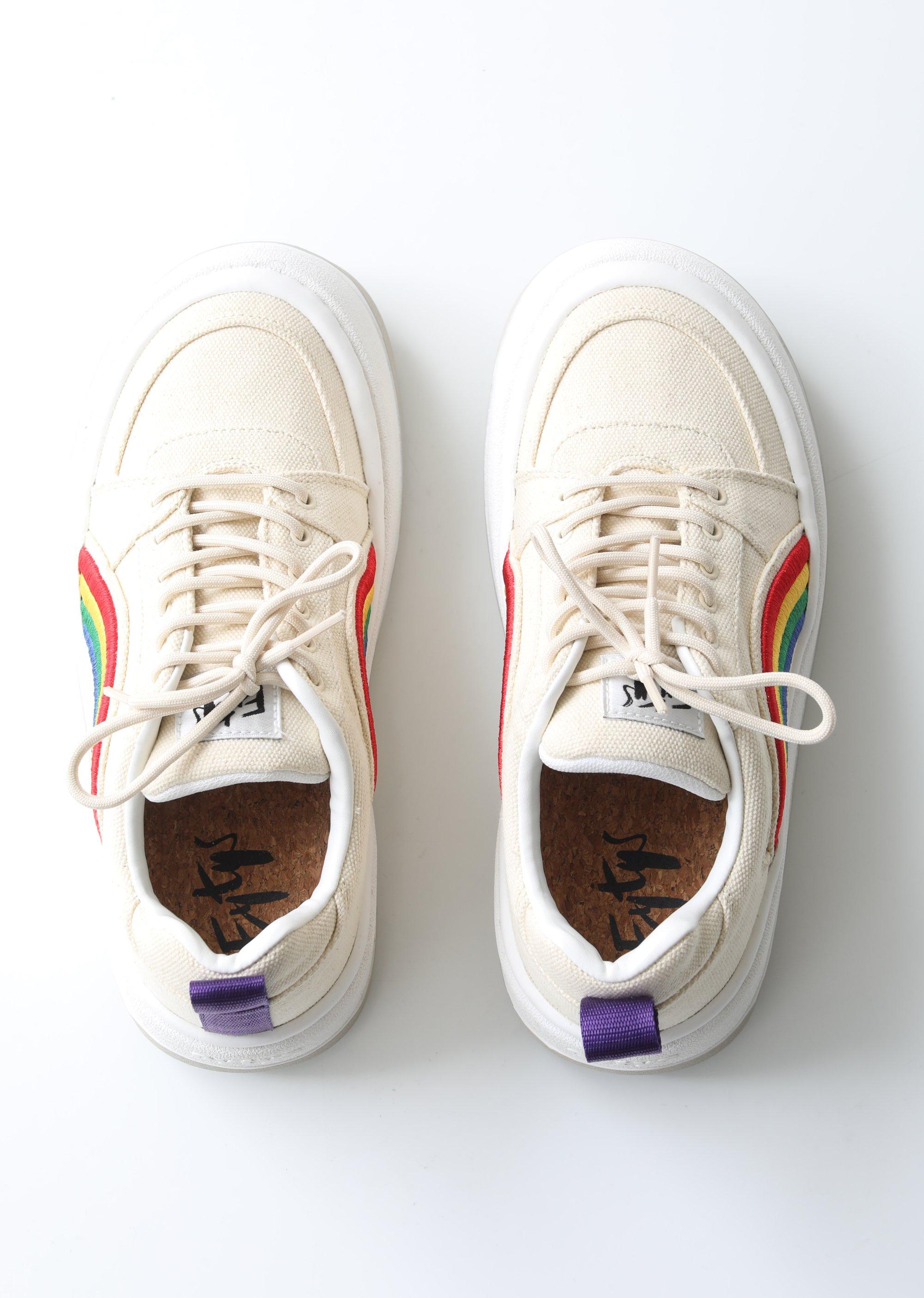 afbryde dagsorden Definere Eytys Sonic Rainbow Canvas Sneakers - Lyst