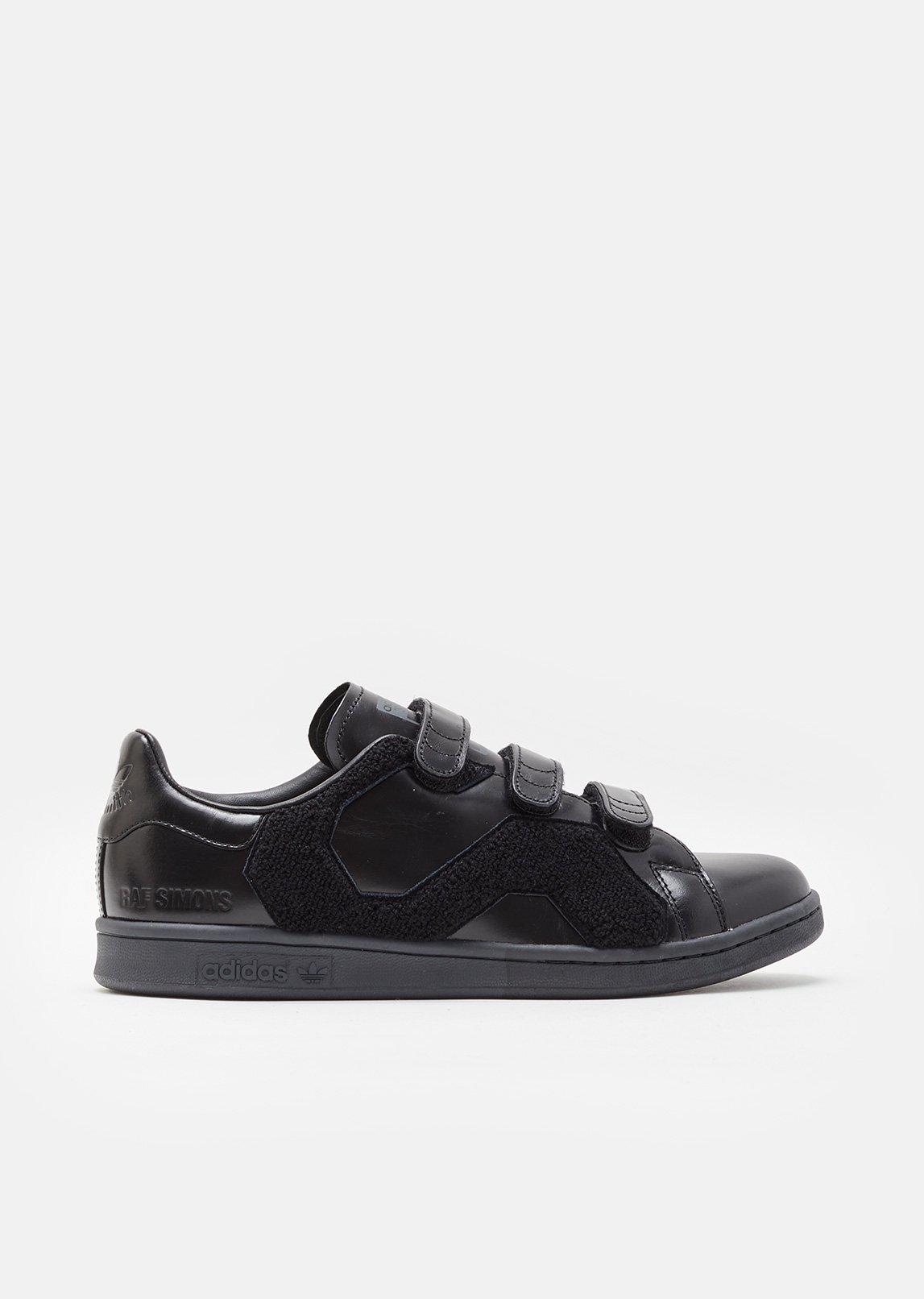 adidas By Raf Simons Leather Stan Smith Velcro Sneakers in Black - Lyst