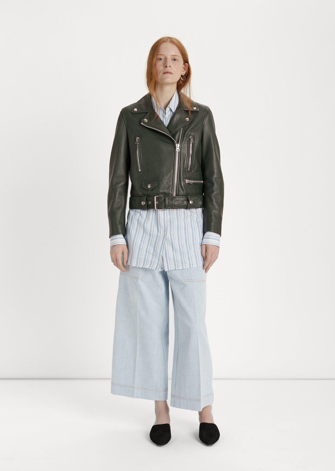 Download Acne Studios Mock Leather Jacket - Lyst