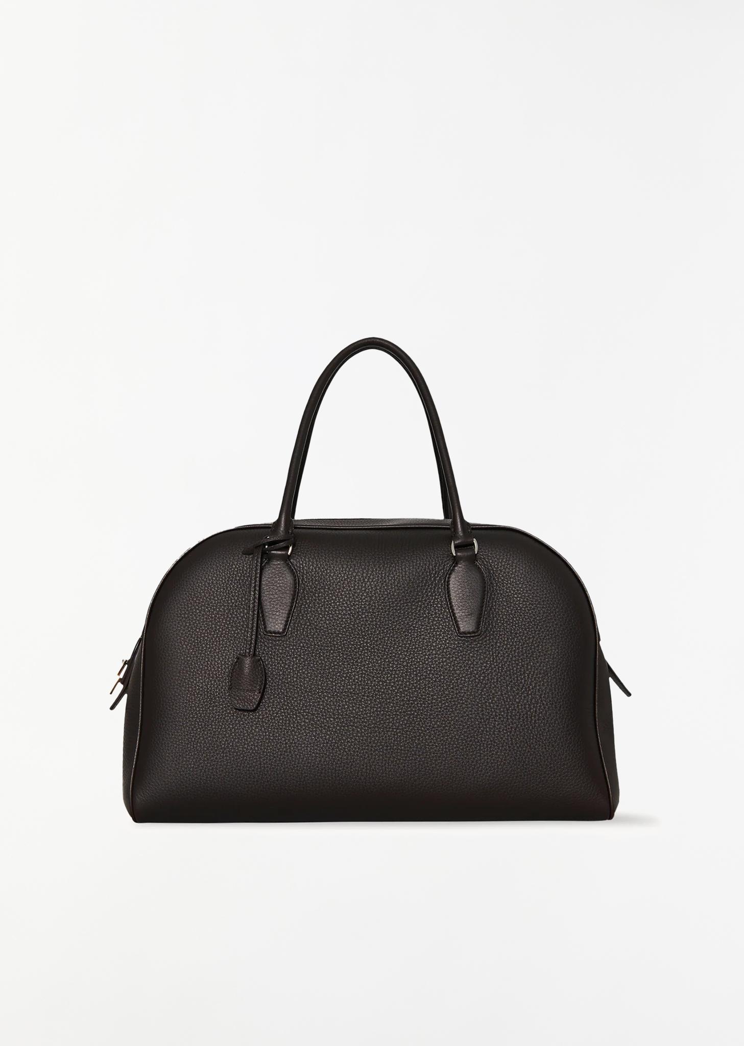 上質★THE ROW E/W leather duffel bag E/W leather duffel bag in brown - The Row | Mytheresa
