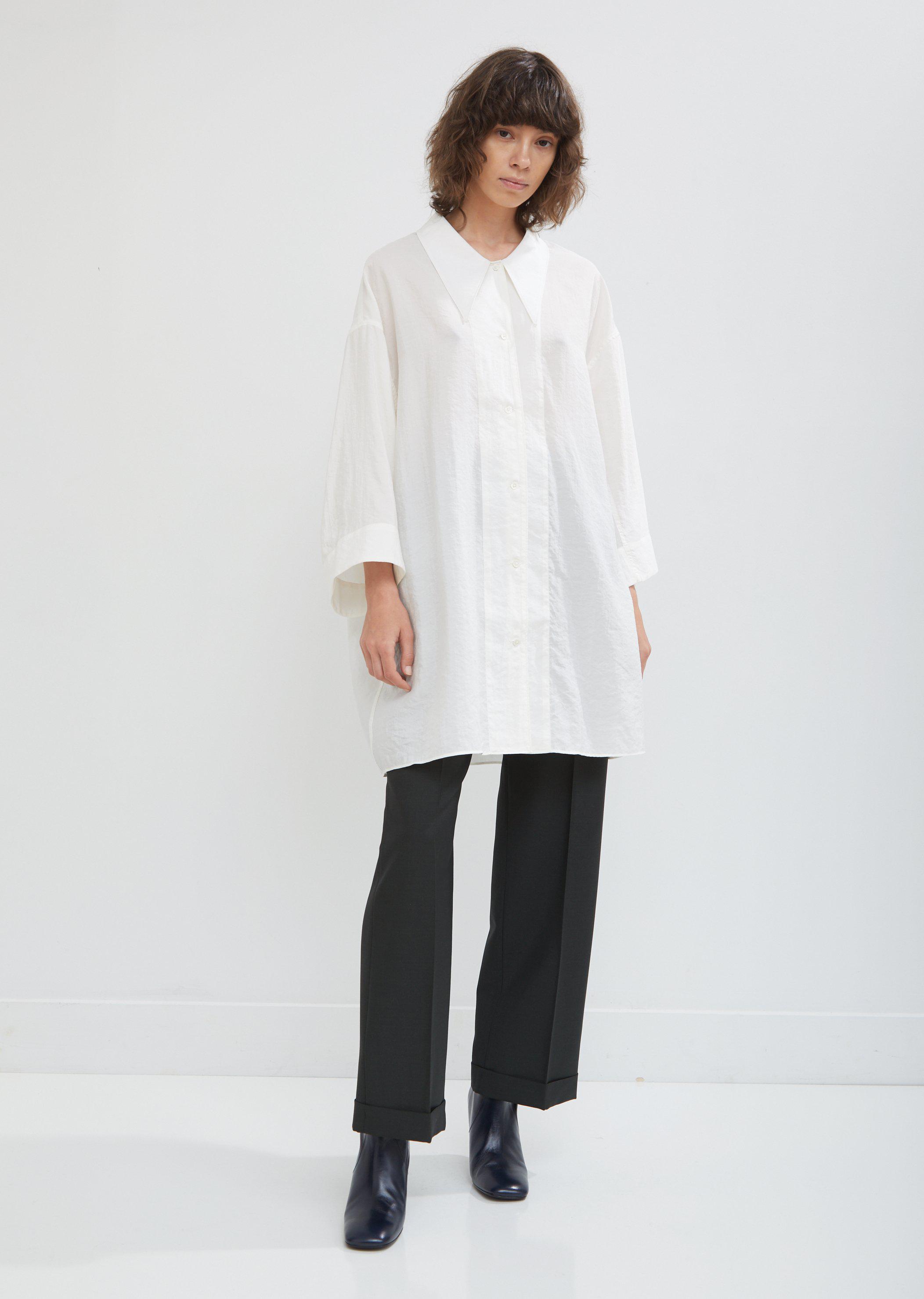 lemaire maxi shirt