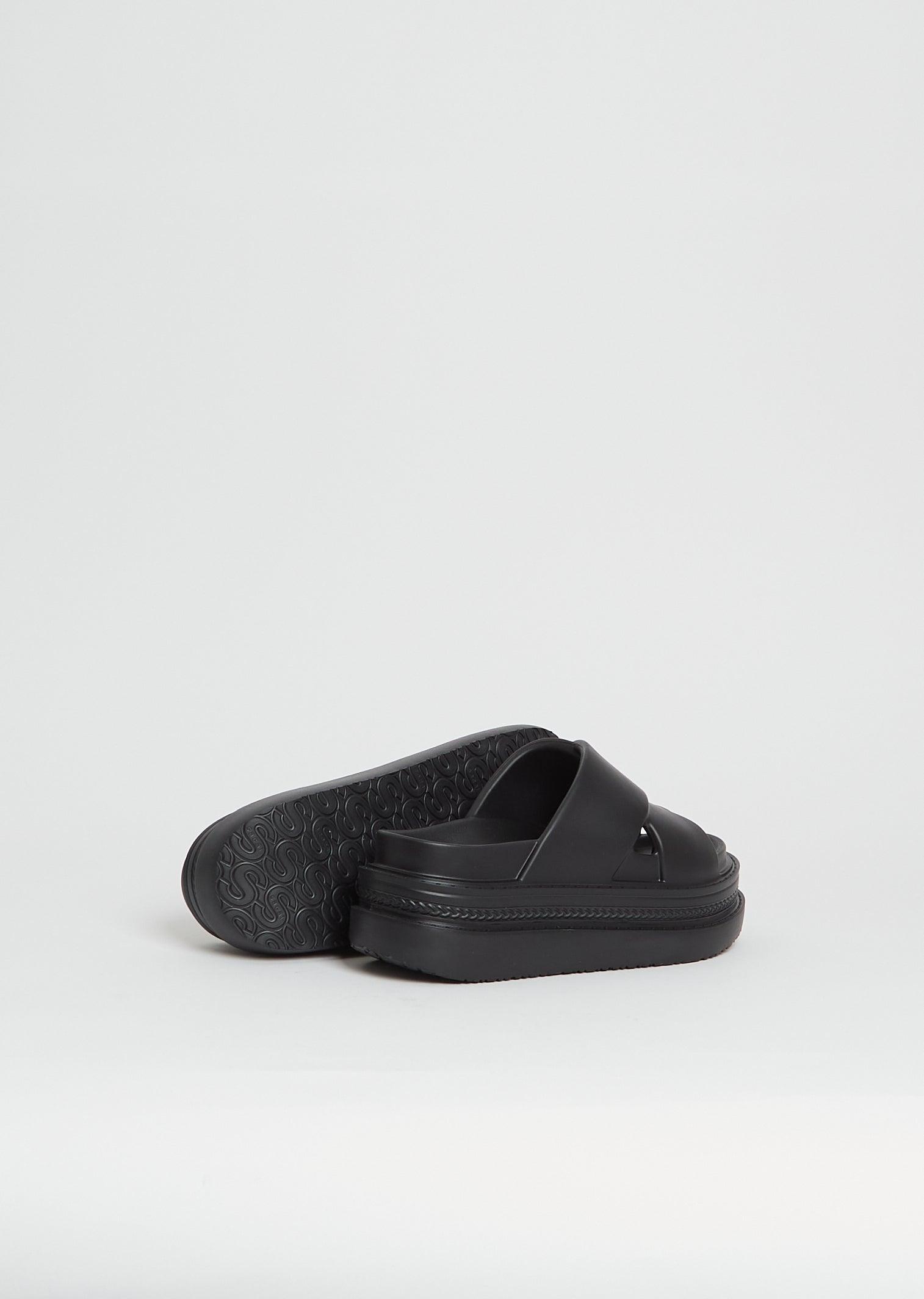 Sacai Foam Multiple Sole Sandals in Black | Lyst