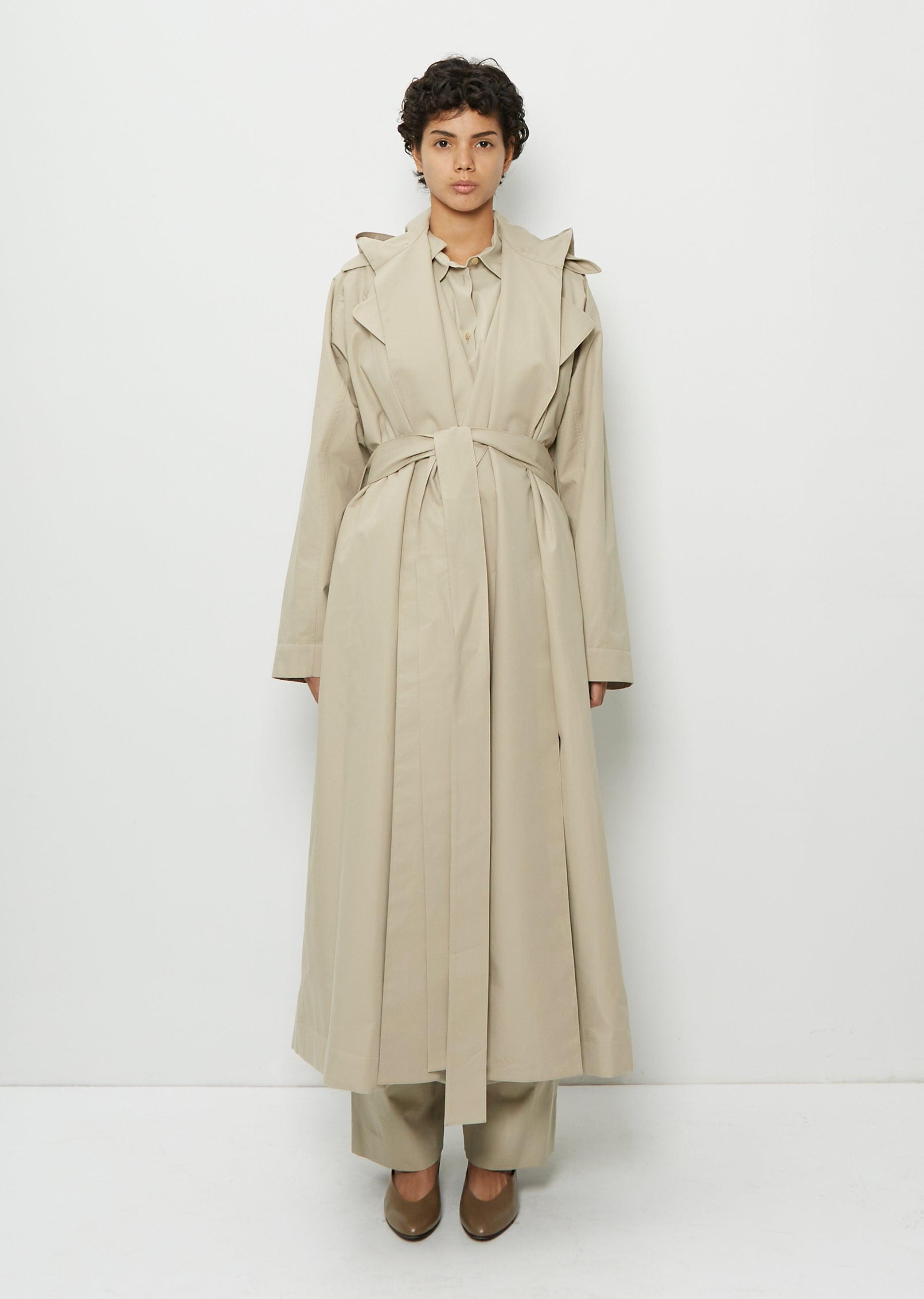 The Row Badva Cotton Trench Coat in Natural | Lyst