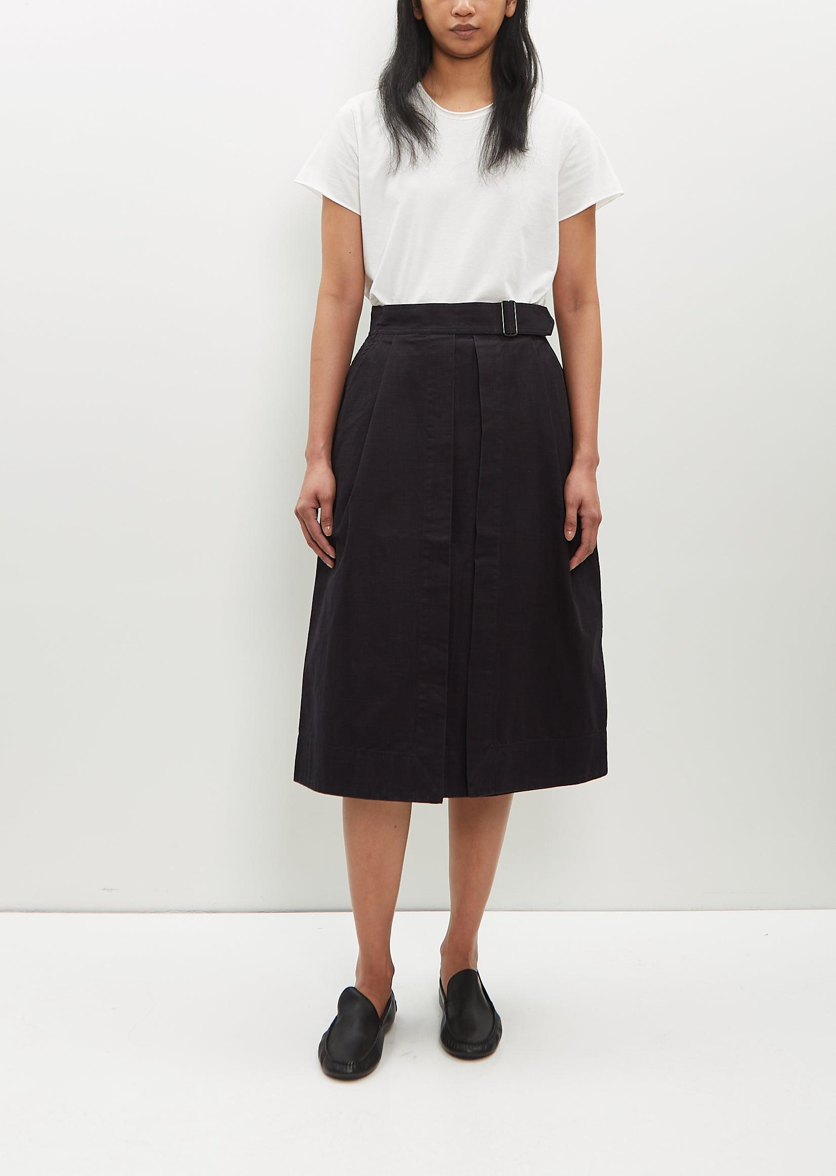 MHL by Margaret Howell Cinch Waist Skirt in Black | Lyst Canada