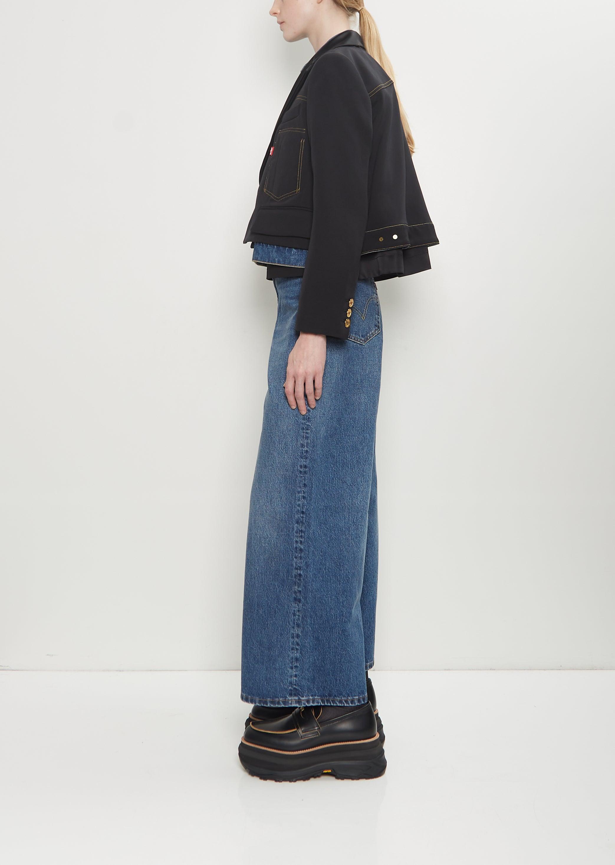 Levi's サカイ Denim Matelasse Twill Jacket SACAI | LEVI'S® X SACAI WOMEN'S DENIM X MATELASSE TWILL JACKET