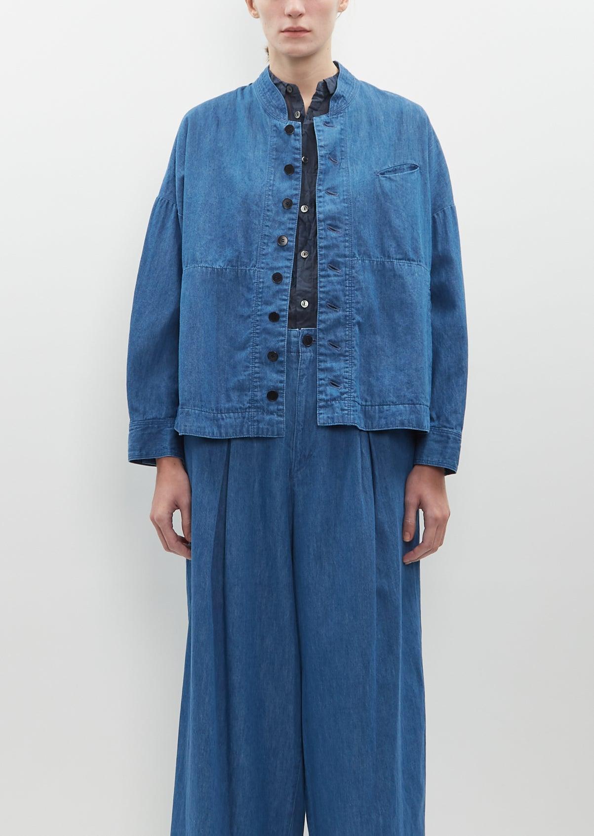 DENIM COTTON LINEN COAT
