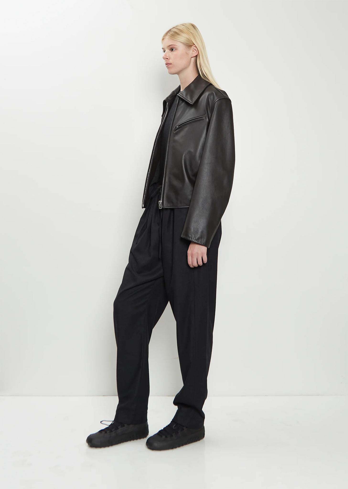 Lemaire Boxy Leather Blouson in Black | Lyst UK