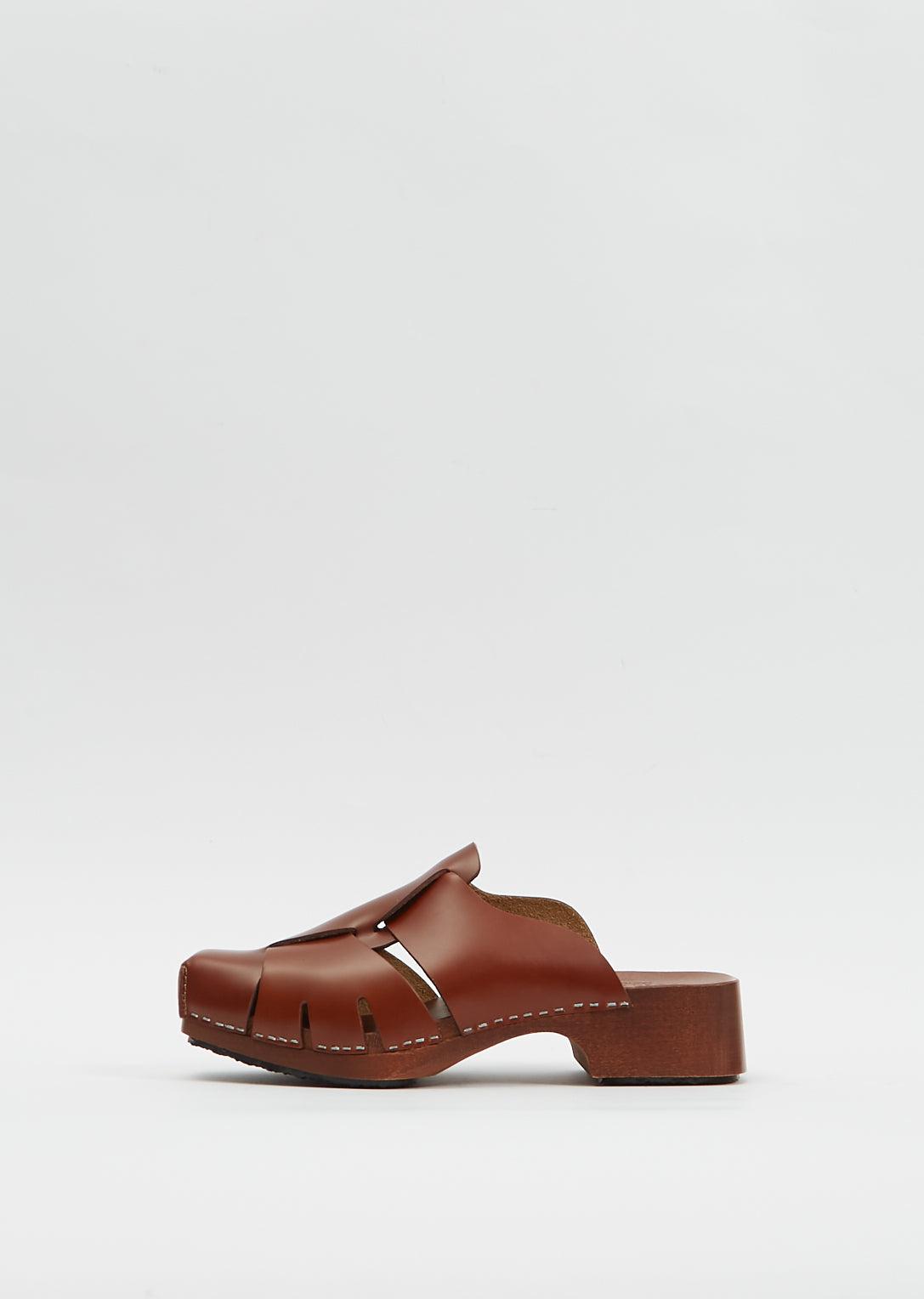 Hereu Leather Licia Mule Clog in Tan (Natural) Lyst UK