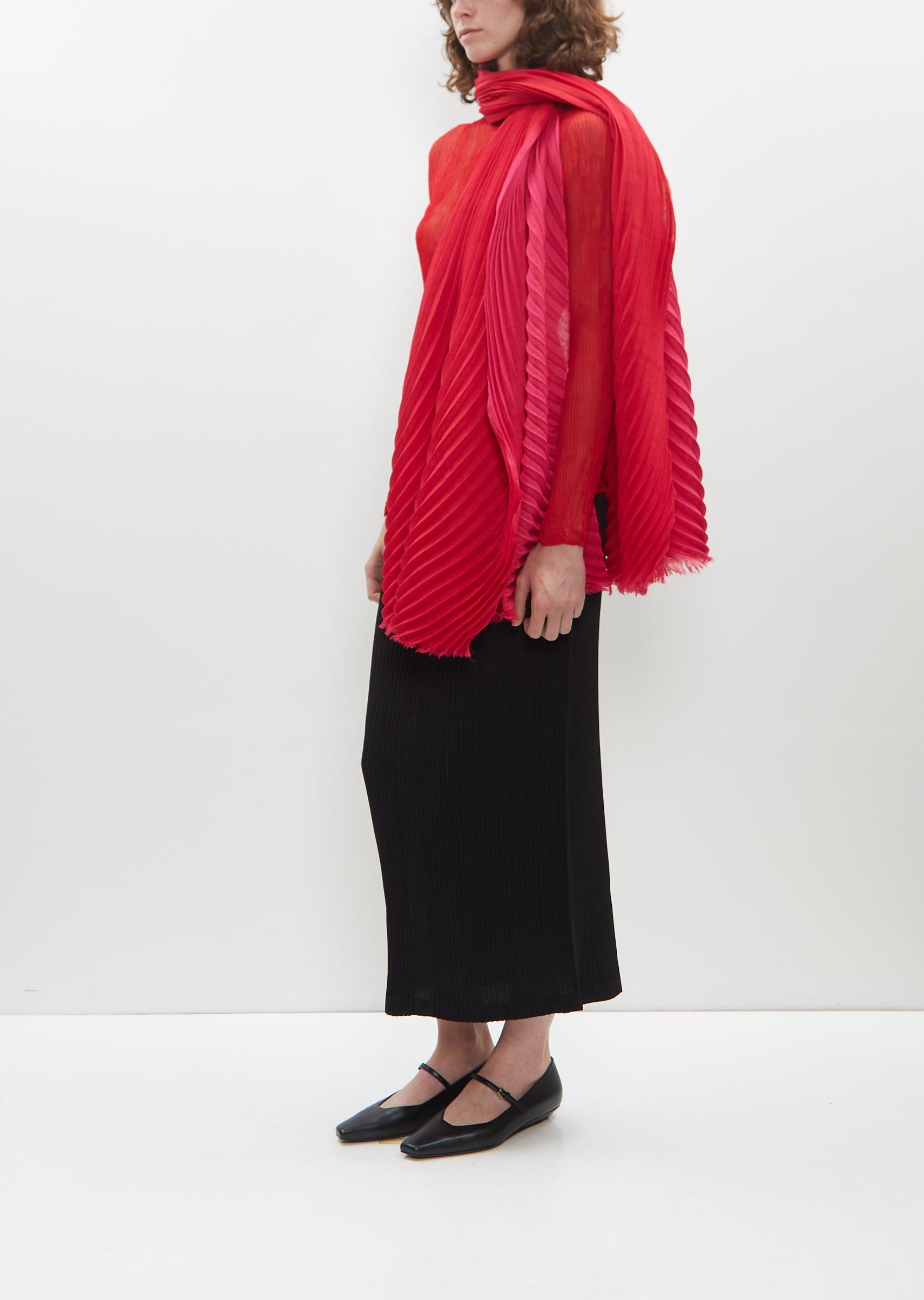 イッセイミヤケ　PRESSED FLORA PLEATS STOLE ISSEY MIYAKE PRESSED FLORA PLEATS STOLE