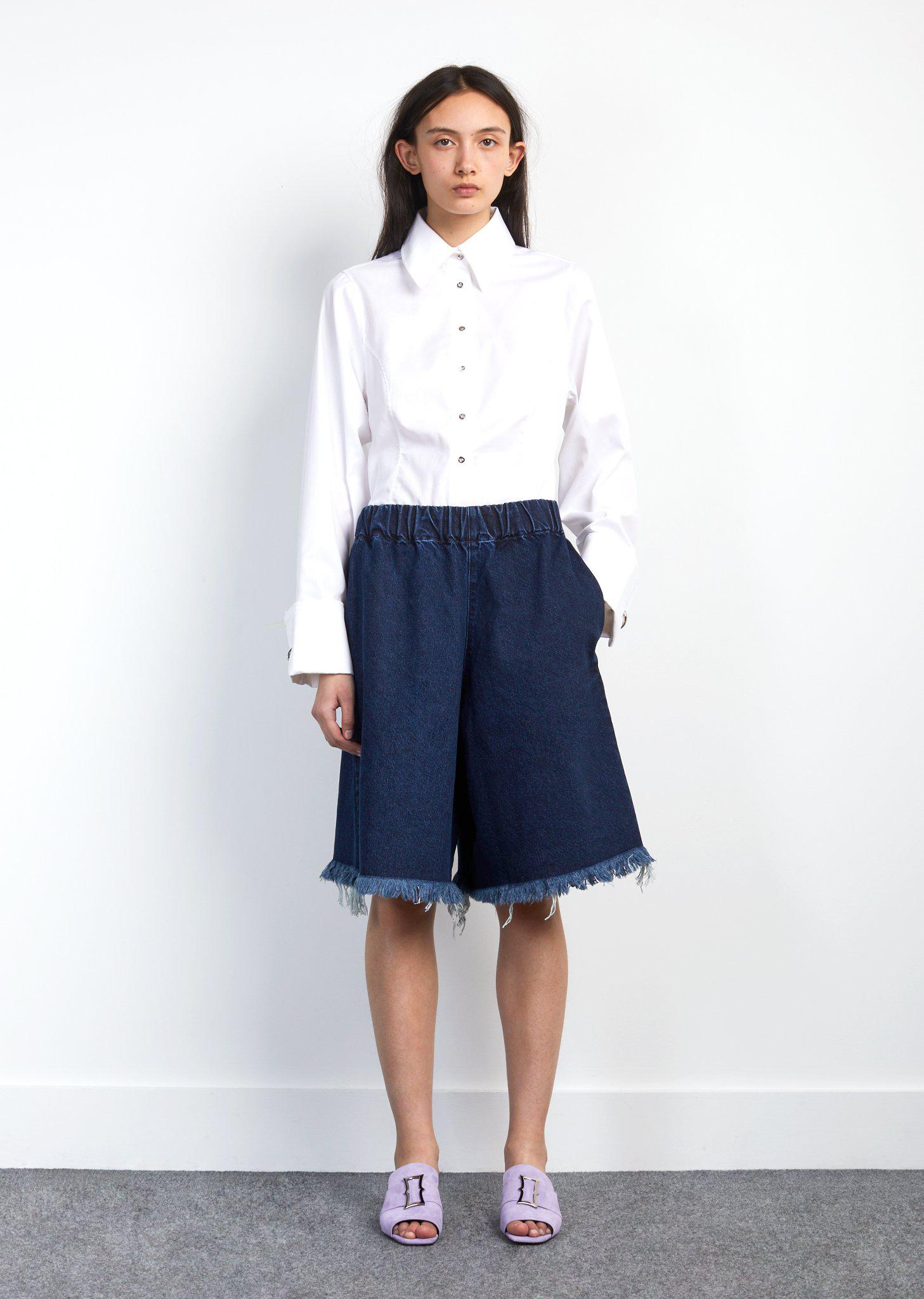 jean short suit