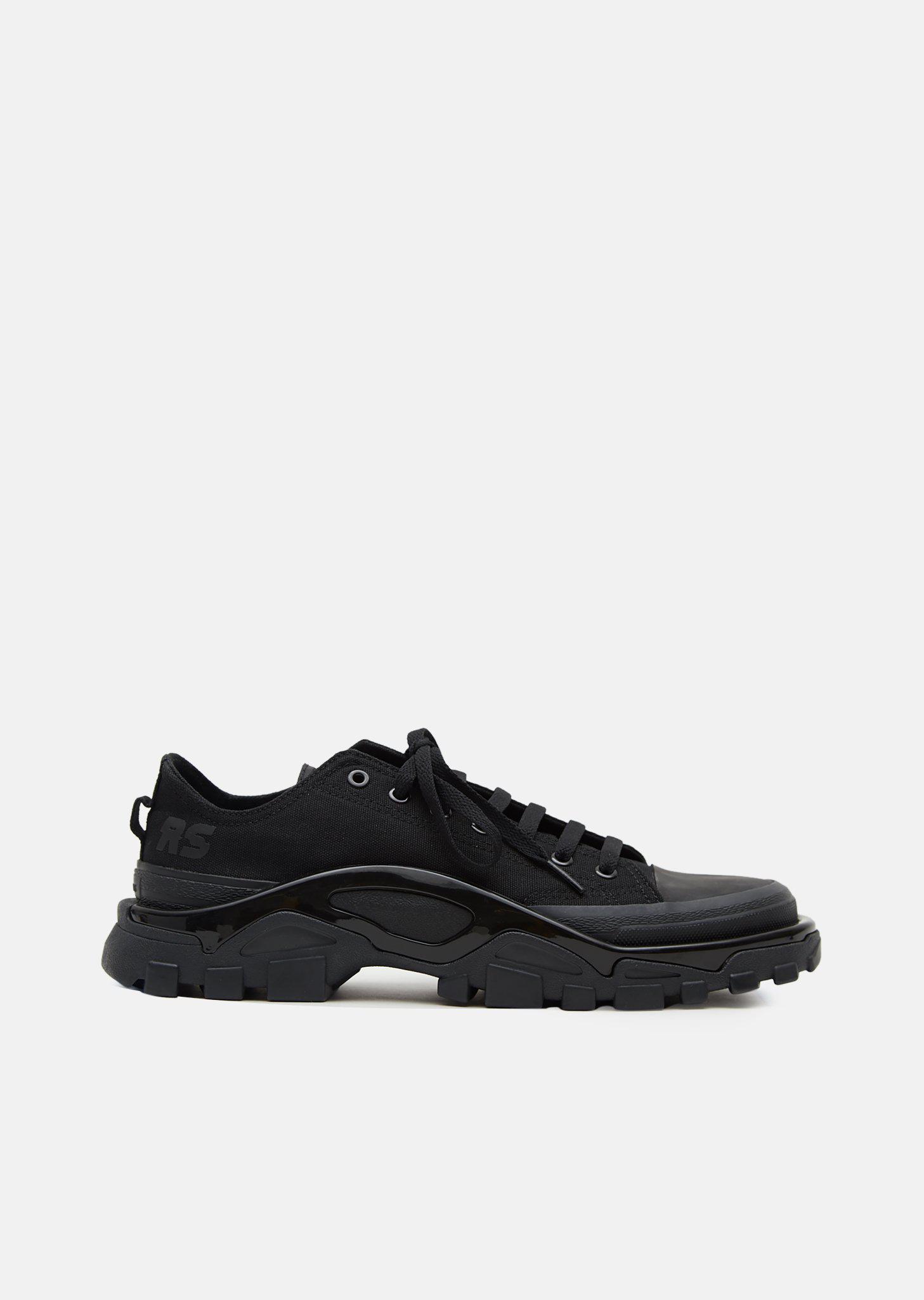adidas By Raf Simons Canvas Rs Detroit Runner Sneakers in Black | Lyst