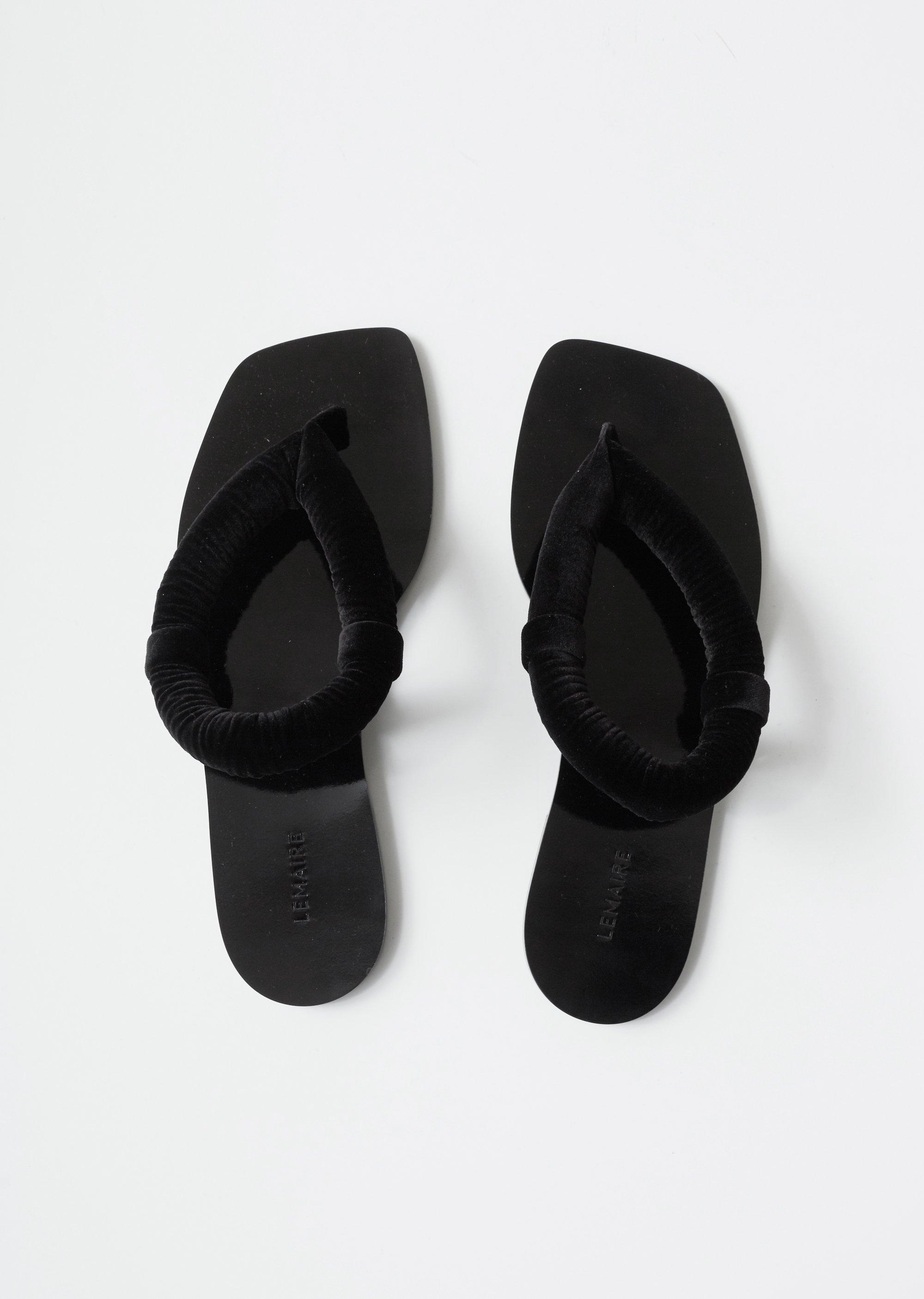 lemaire wadded flip flops