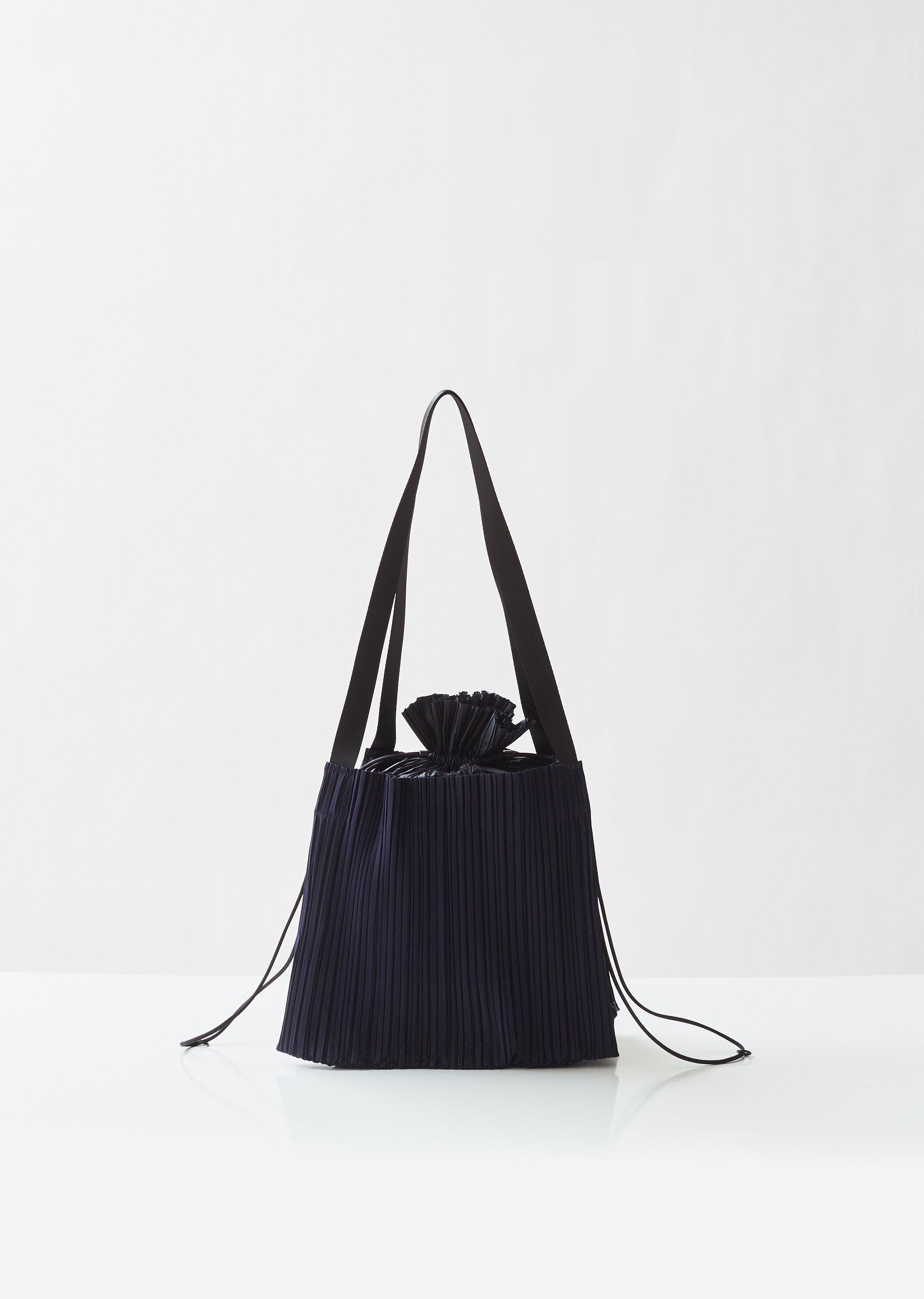 Pleats Please Issey Miyake Synthetic Large Square Pleats Bag in Navy ...