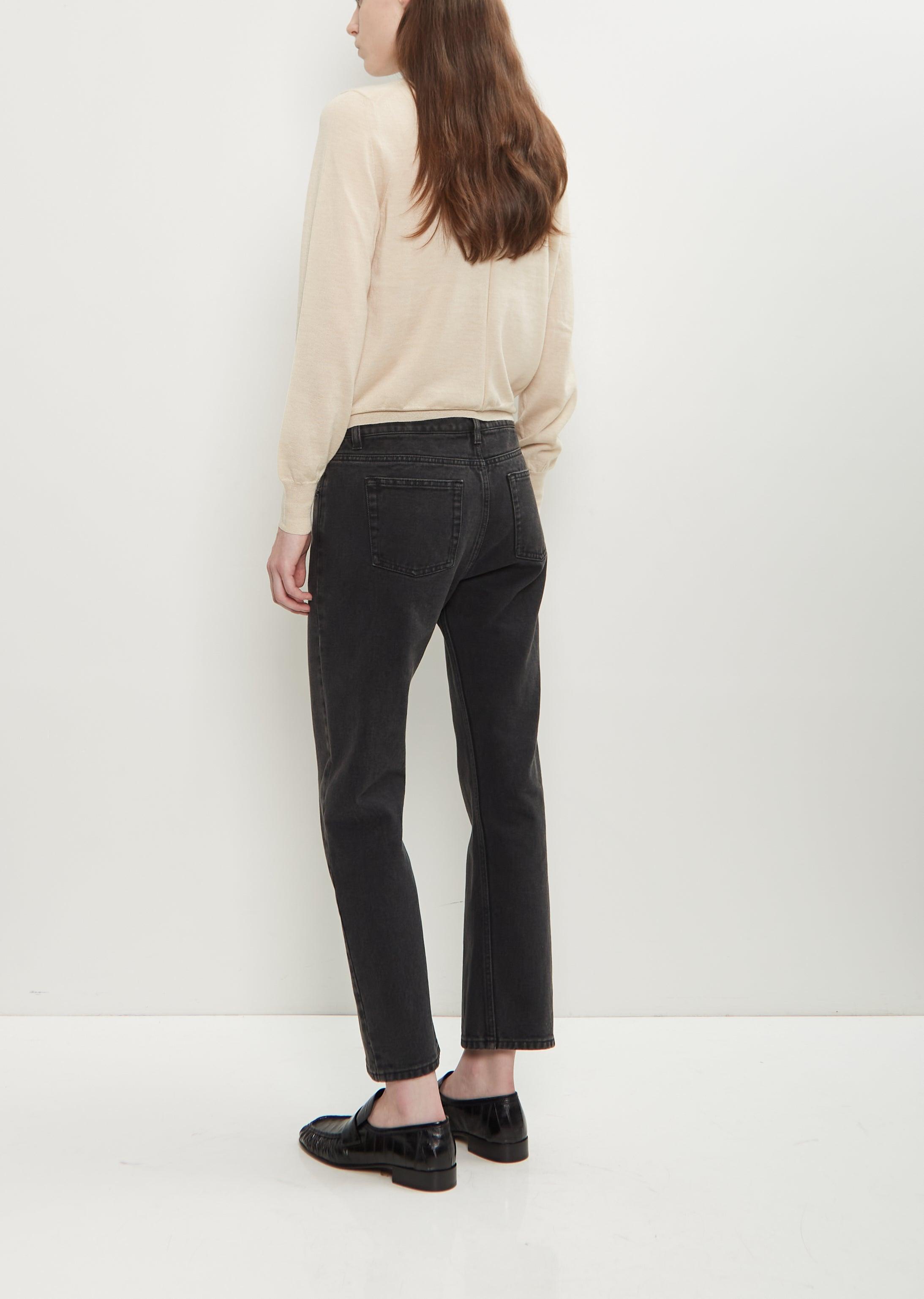 THE ROW Riaco ストレートブラックデニム27 THE ROW Riaco ストレートブラックデニム27 THE ROW Riaco cotton