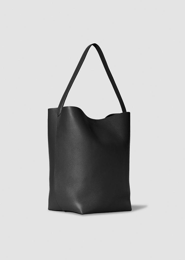 The Row Black Leather Park Tote