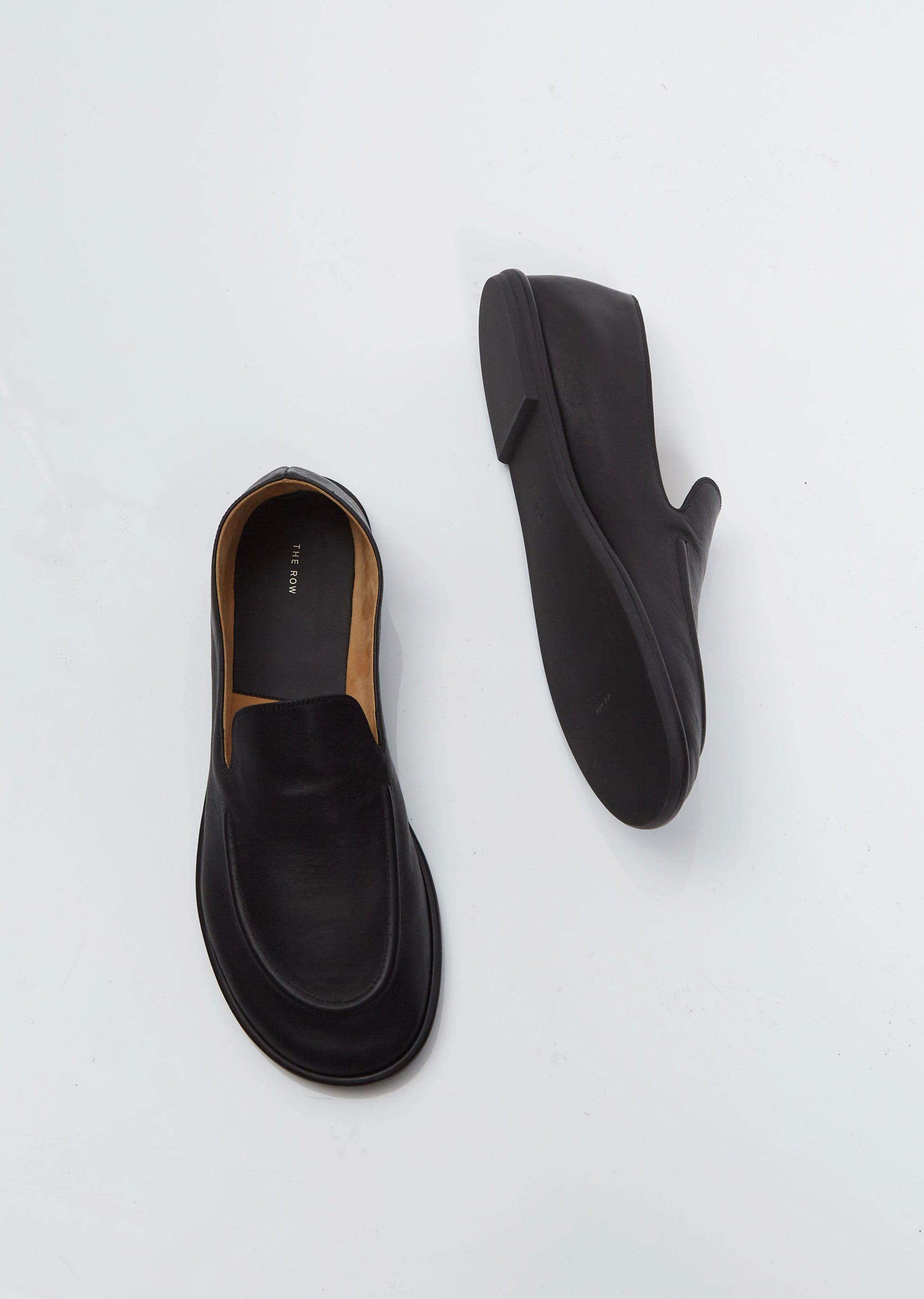 The Row Canal Loafer in Black Lyst