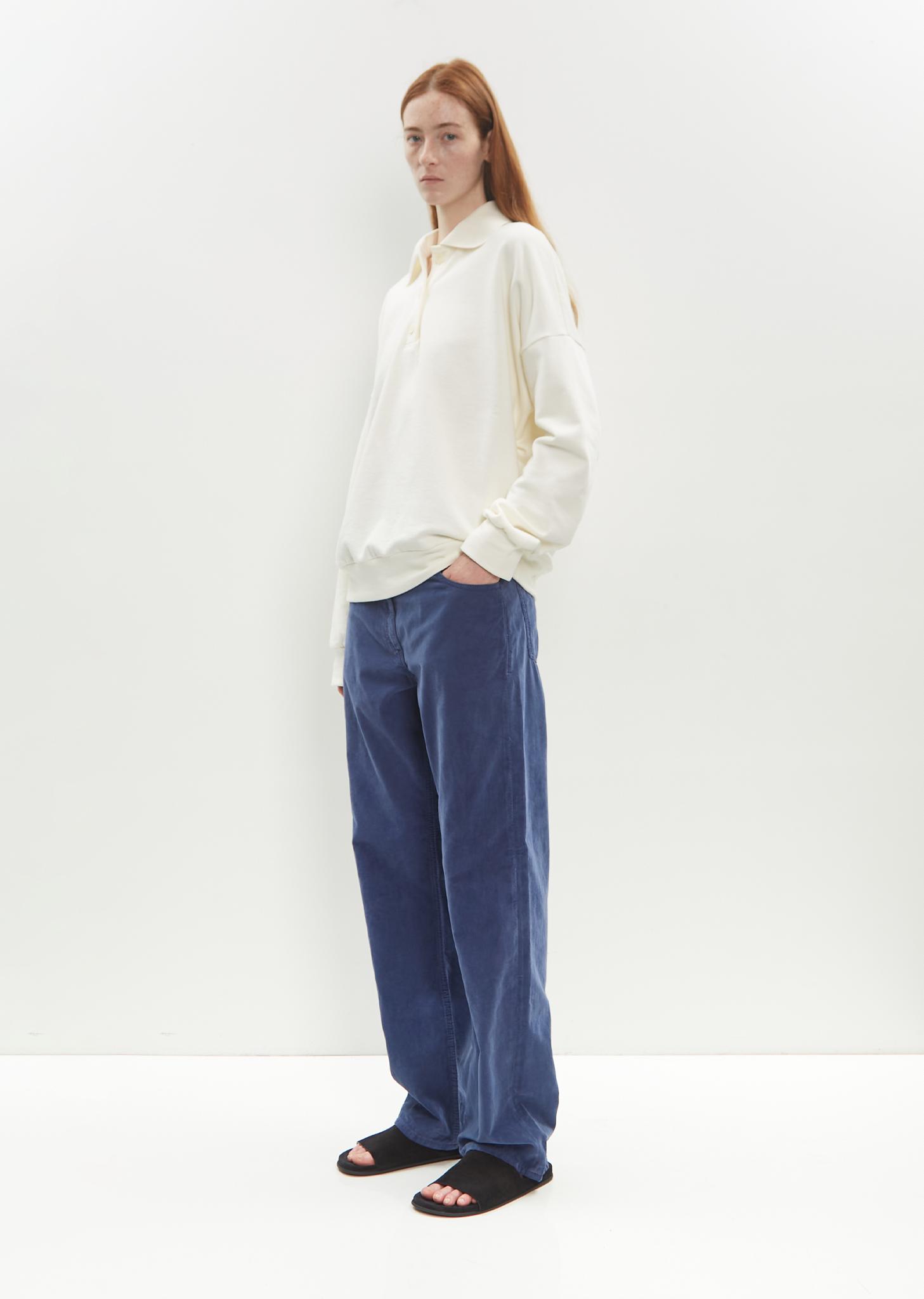 The Row Tarley Cotton Corduroy Pant in Blue | Lyst