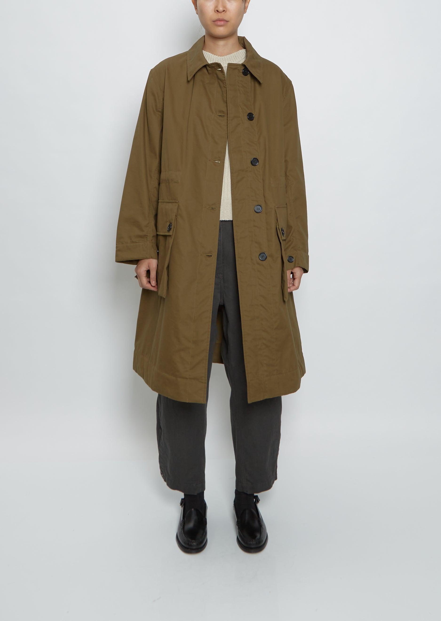MHL by Margaret Howell Offset Placket Parka in Natural | Lyst