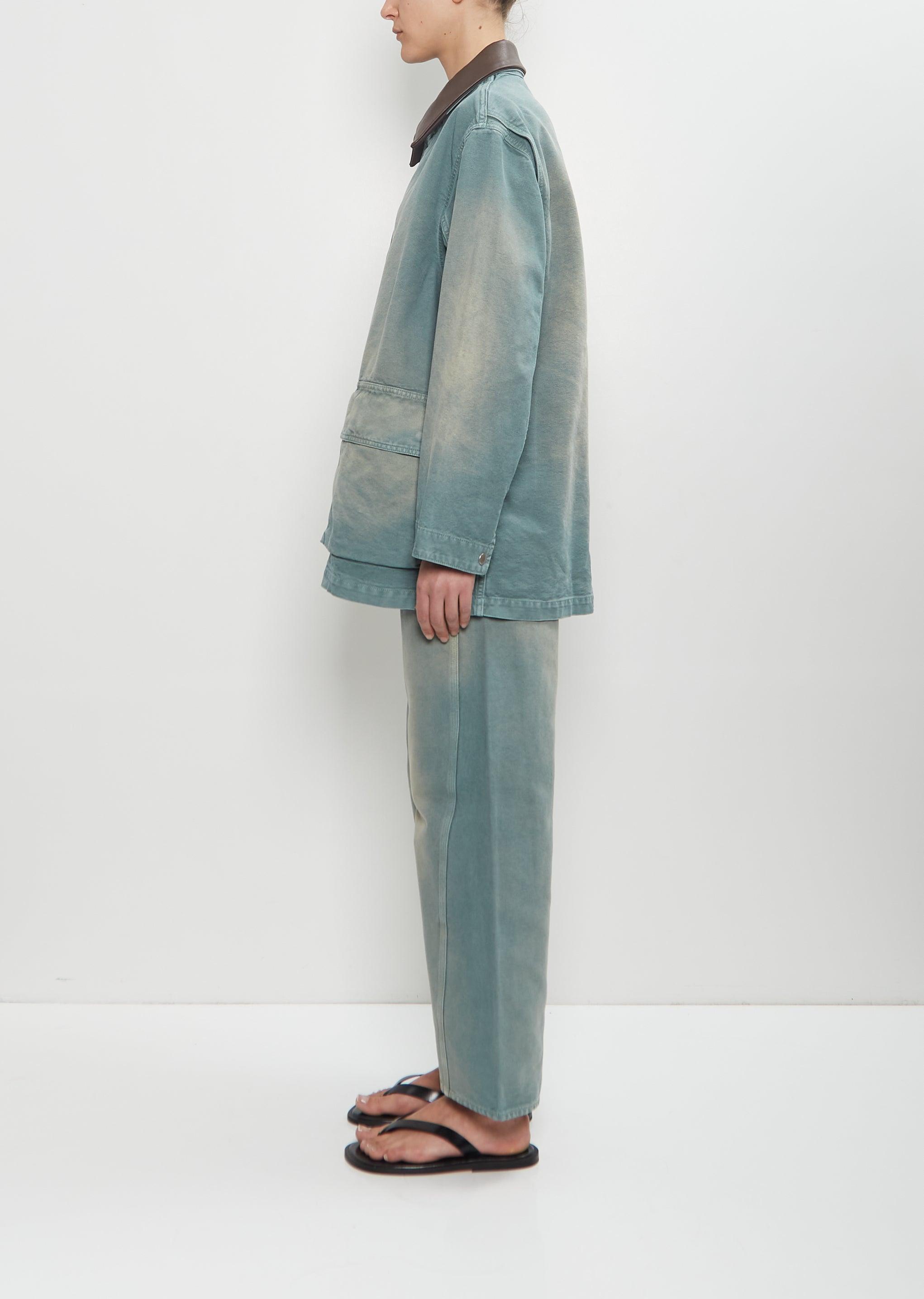 オーラリー　ORGANIC COTTON DUCK BLOUSON Auralee Men's Organic Cotton Duck Blouson in Light Beige Auralee