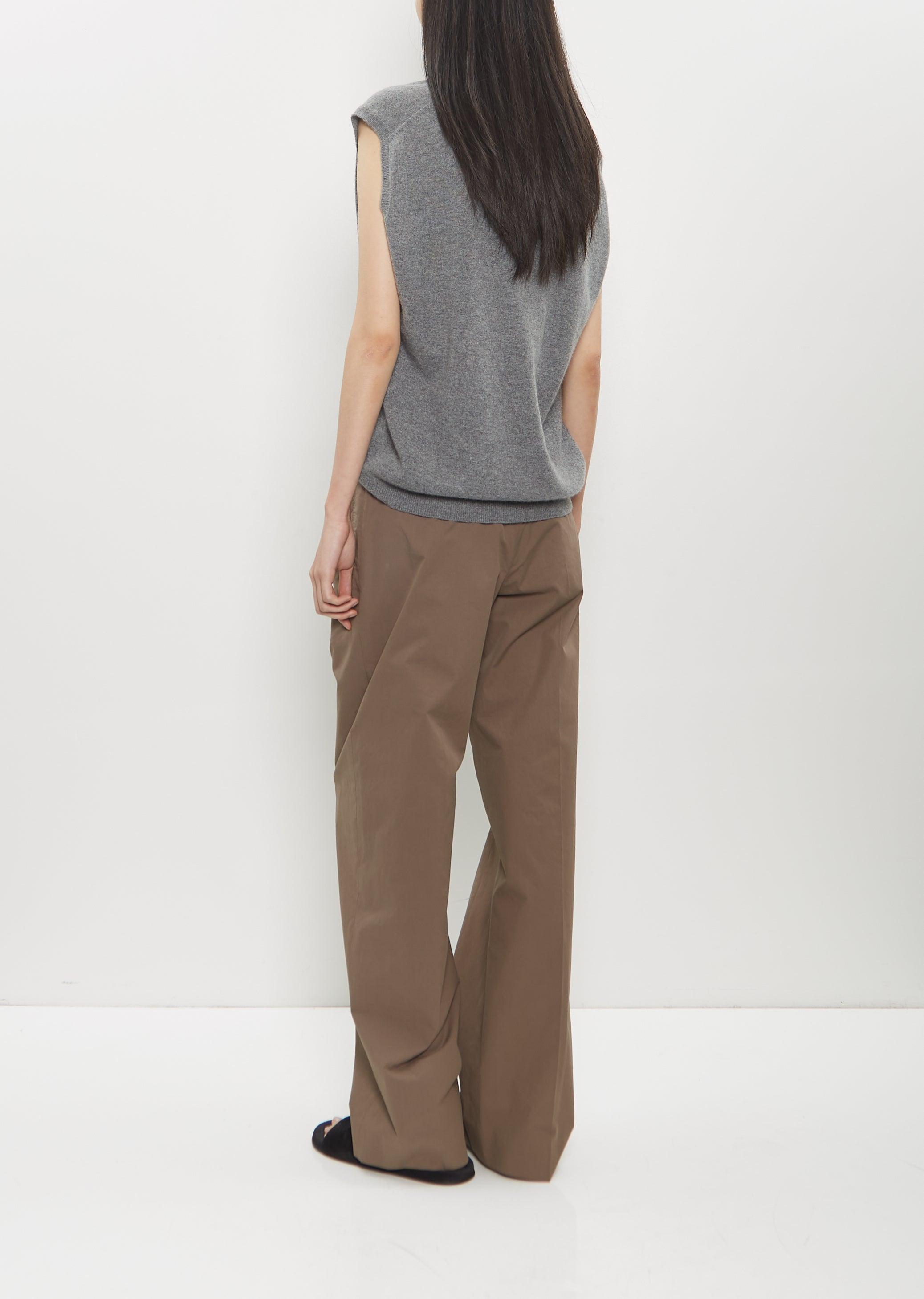 The Row Alfidis Pima Cotton Pant in Natural | Lyst