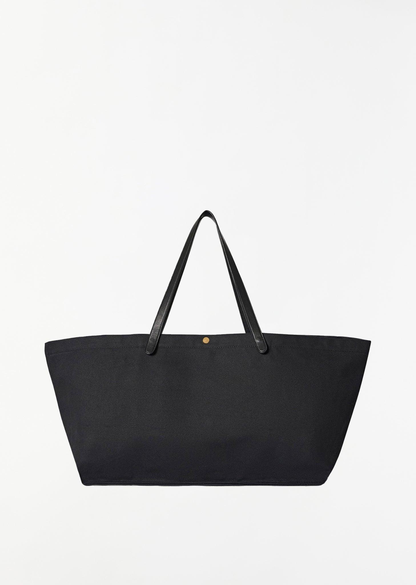 The Row Shg Idaho Xl Cotton Tote Bag in Black Lyst UK