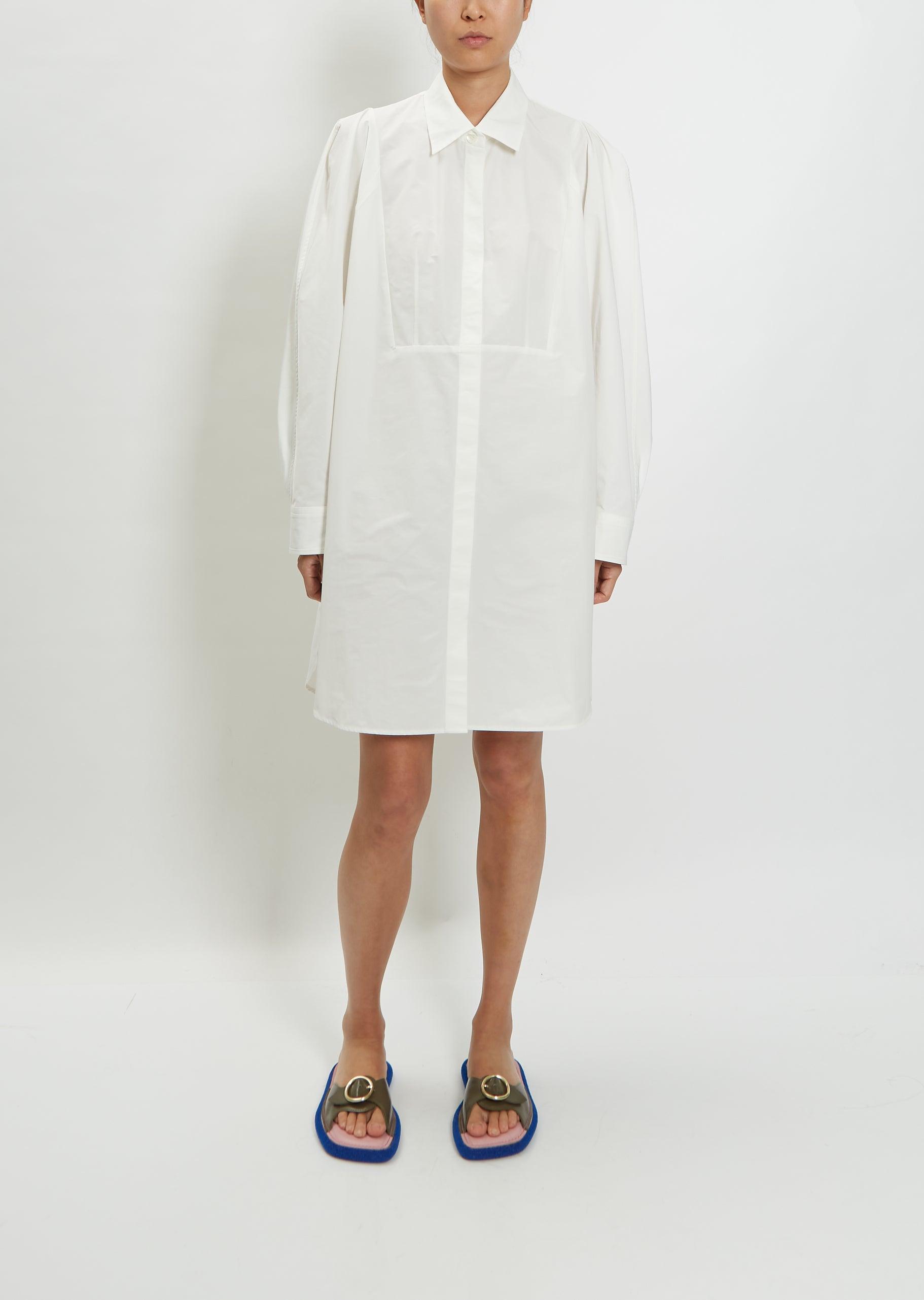 Dries Van Noten Dali Shirt Dress in White | Lyst