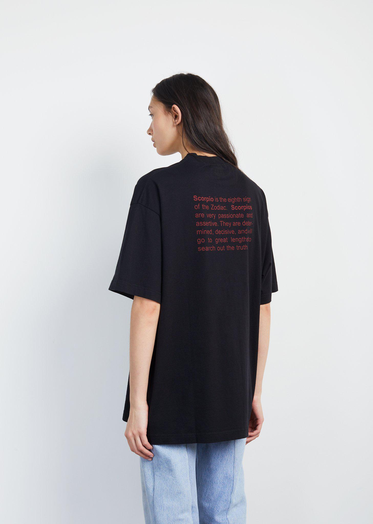 Vetements Cotton Scorpio Horoscope Tee 