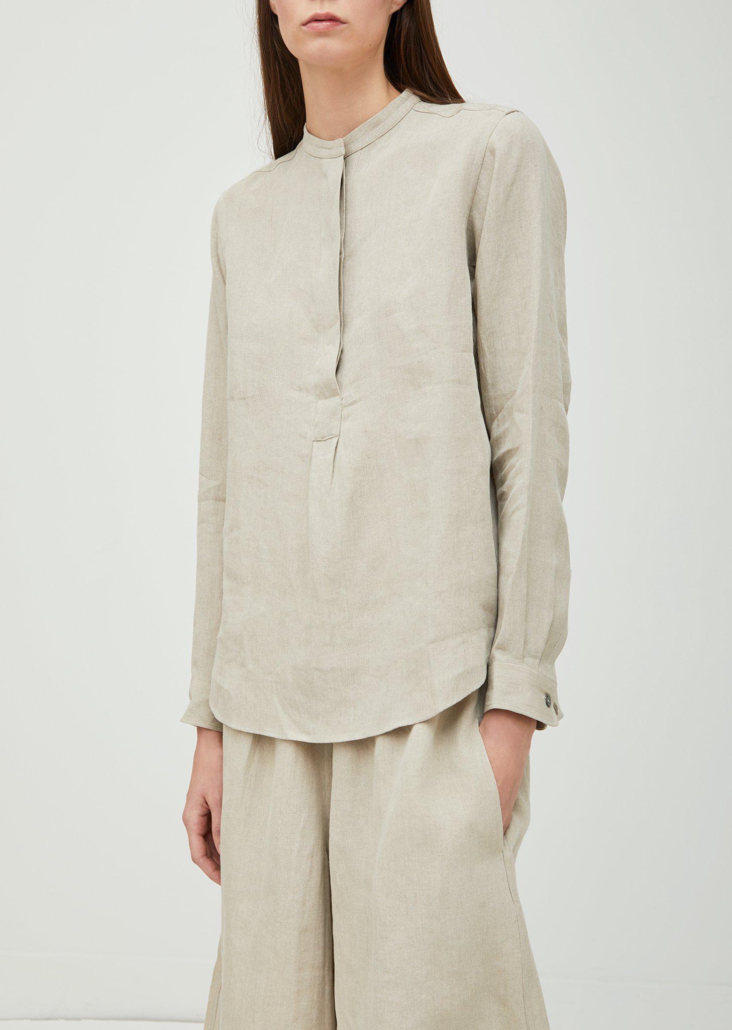 Sofie D Hoore Babylon Linen Blouse In Natural Lyst